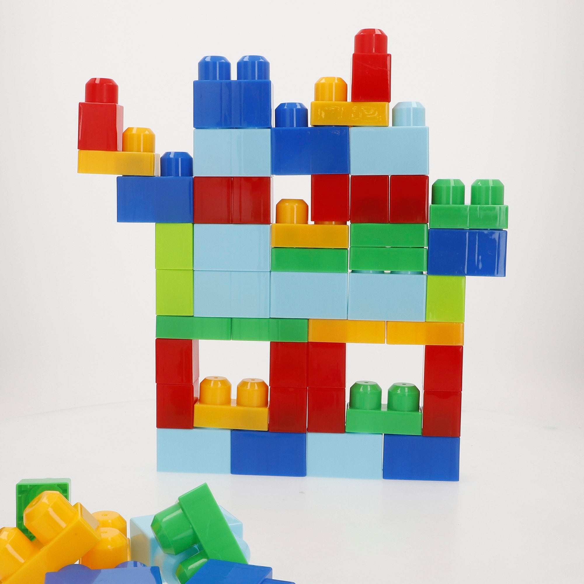Conjunto de blocos de montar foguete com 70 peças, cores sortidas, COLORBABY
