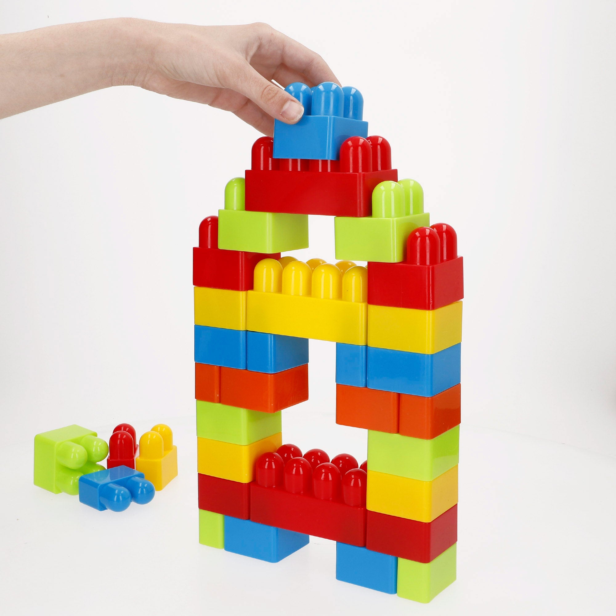 Juego de bloques de construcción 144 piezas Maxi Color Block