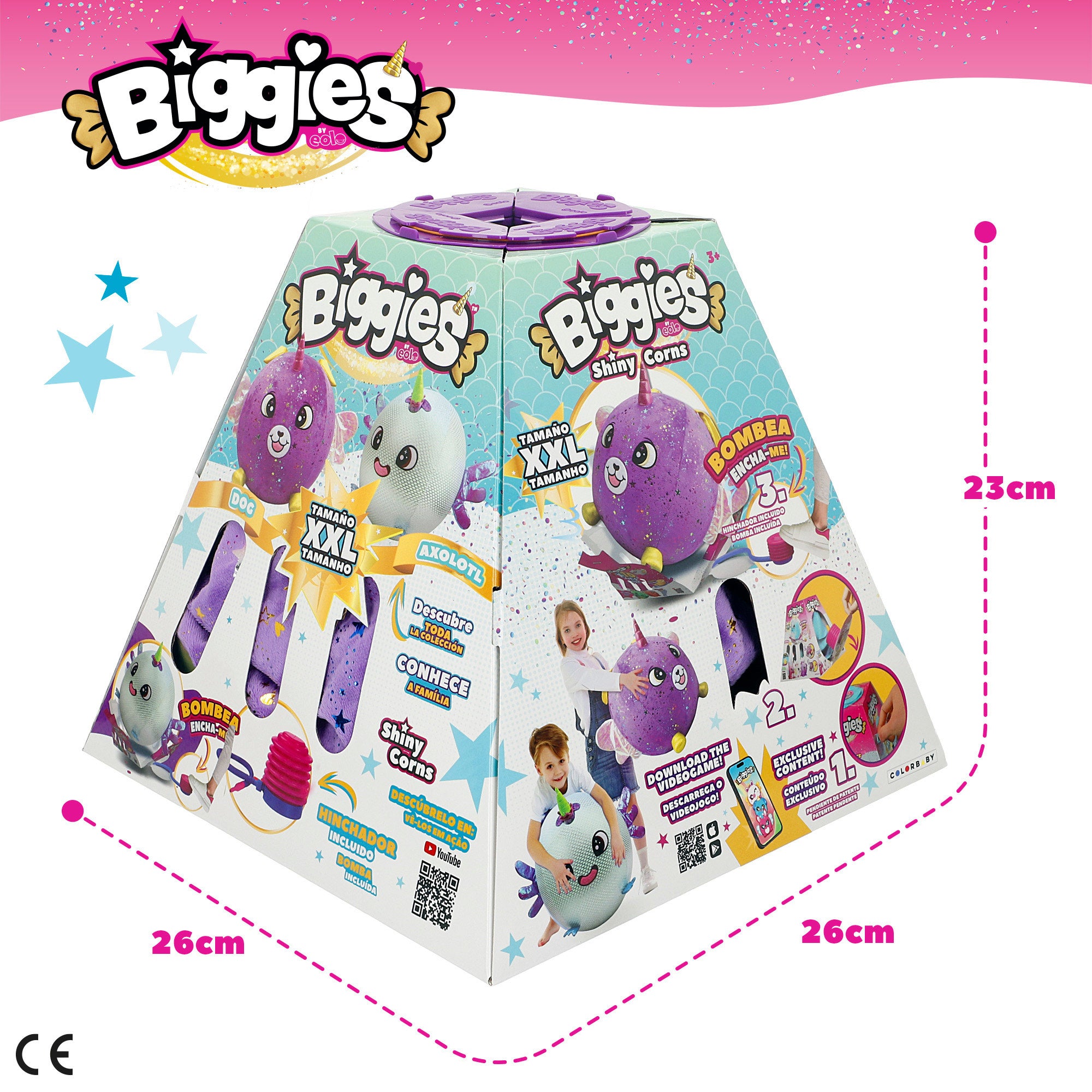 Biggies Peluche hinchable XXL perro brillante