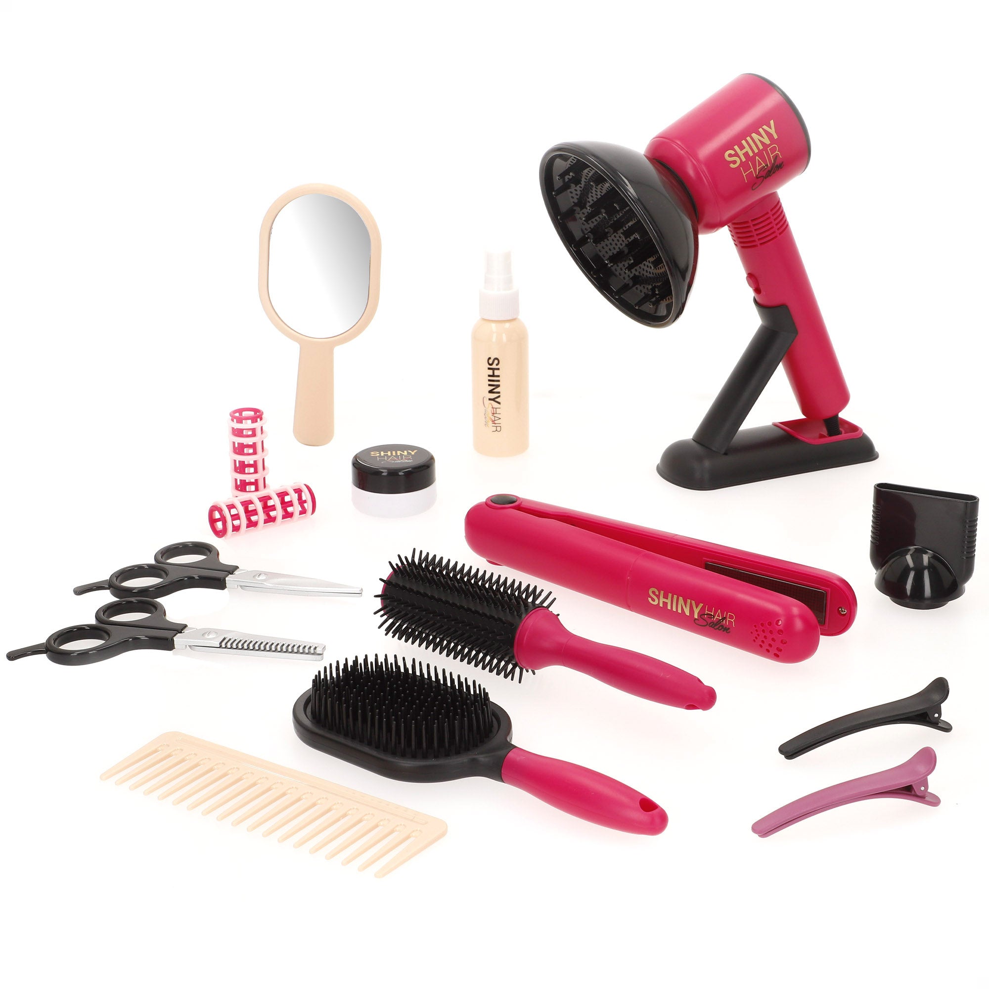Set peluquería infantil deluxe con secador, plancha y accesorios Beauty