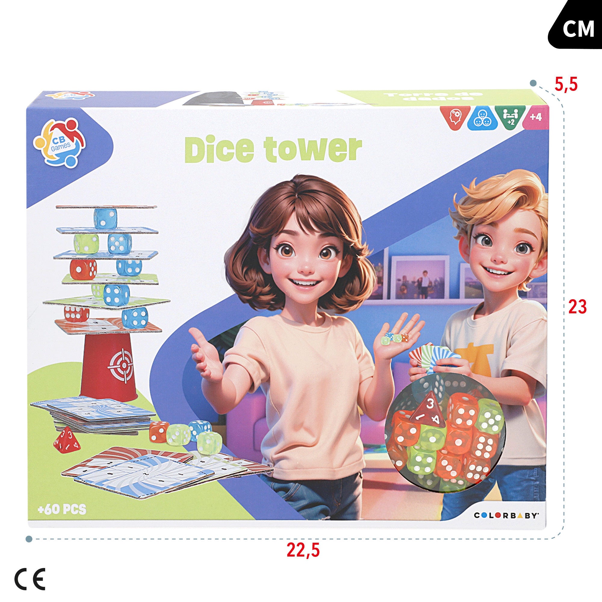 Juego de mesa torre de dados CB Games
