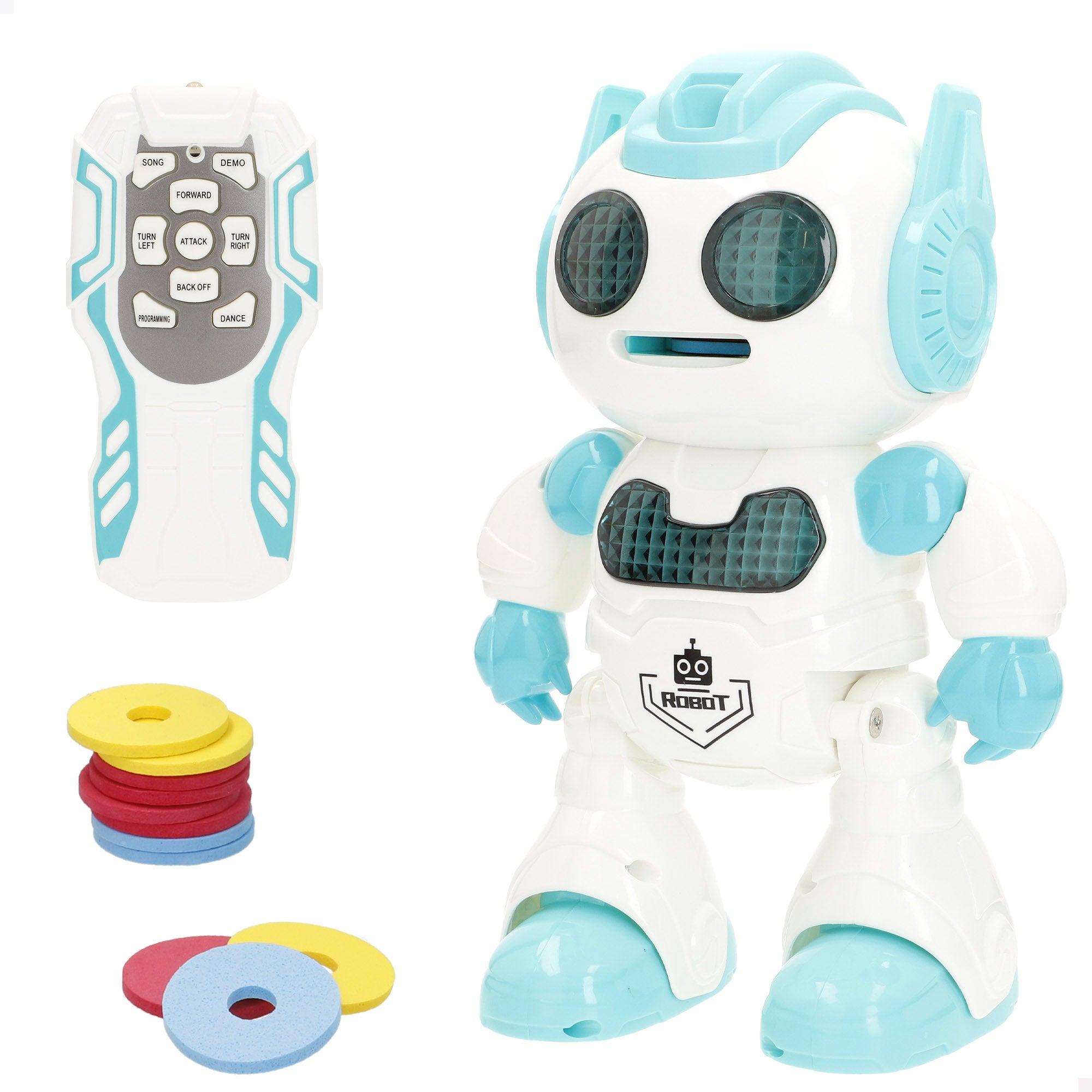 Robot teledirigido lanza discos Warriors