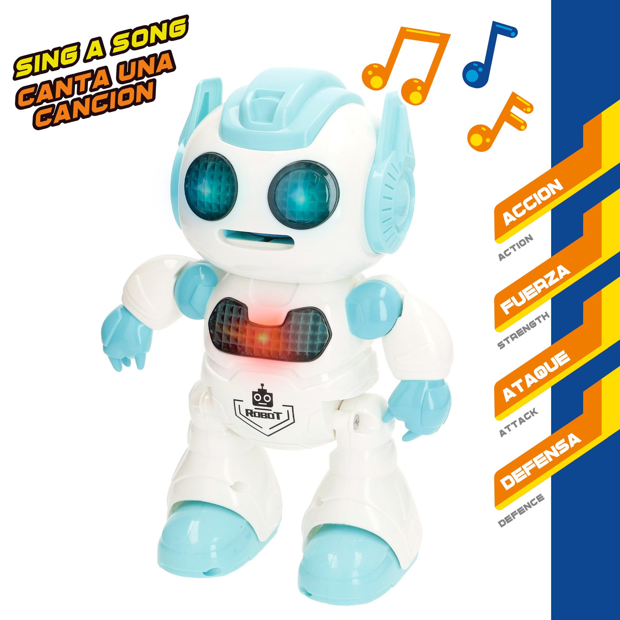 Robot teledirigido lanza discos Warriors