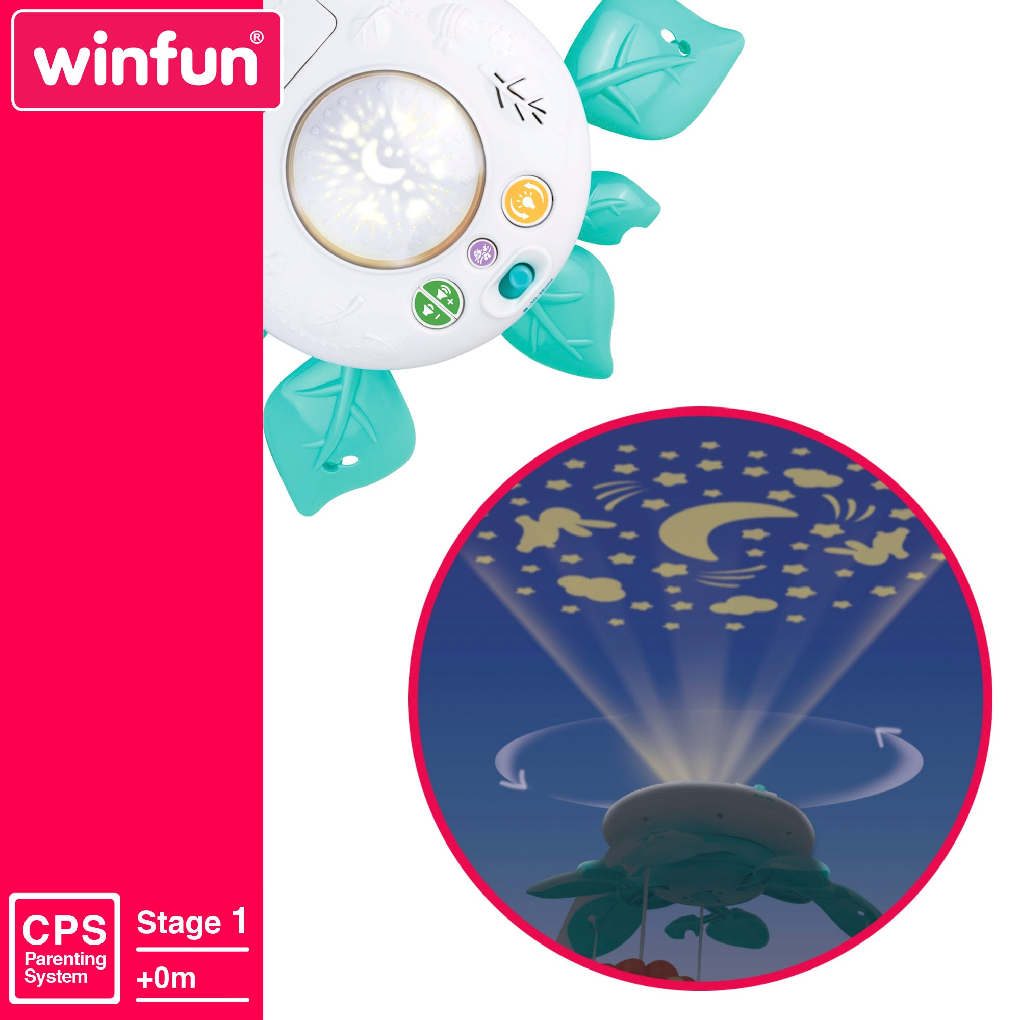 Mobile para berço Winfun com projetor e música