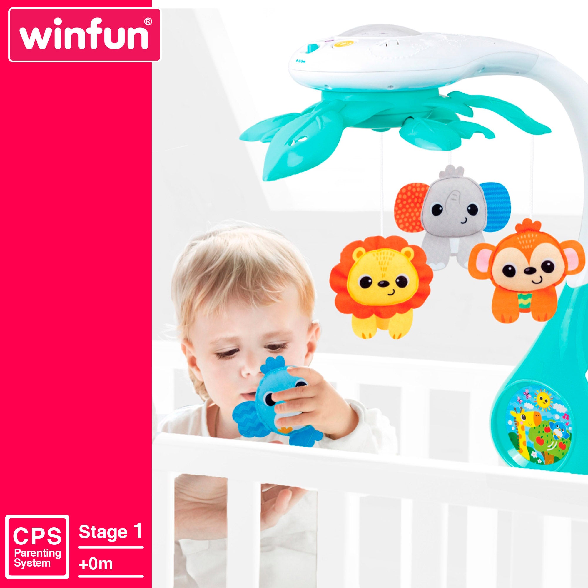 Mobile para berço Winfun com projetor e música