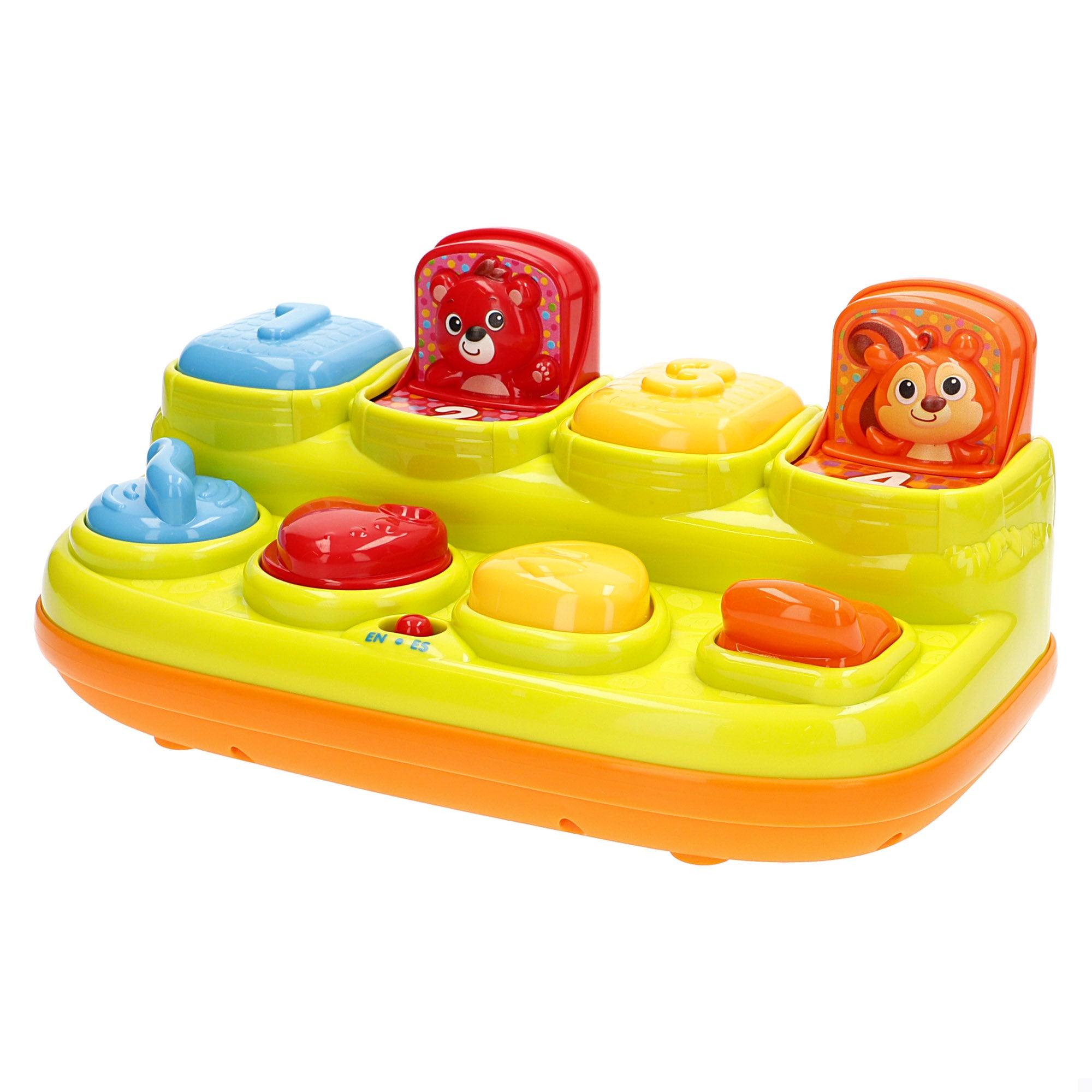 Winfun Juguete interactivo animales saltarines bilingüe con sonido