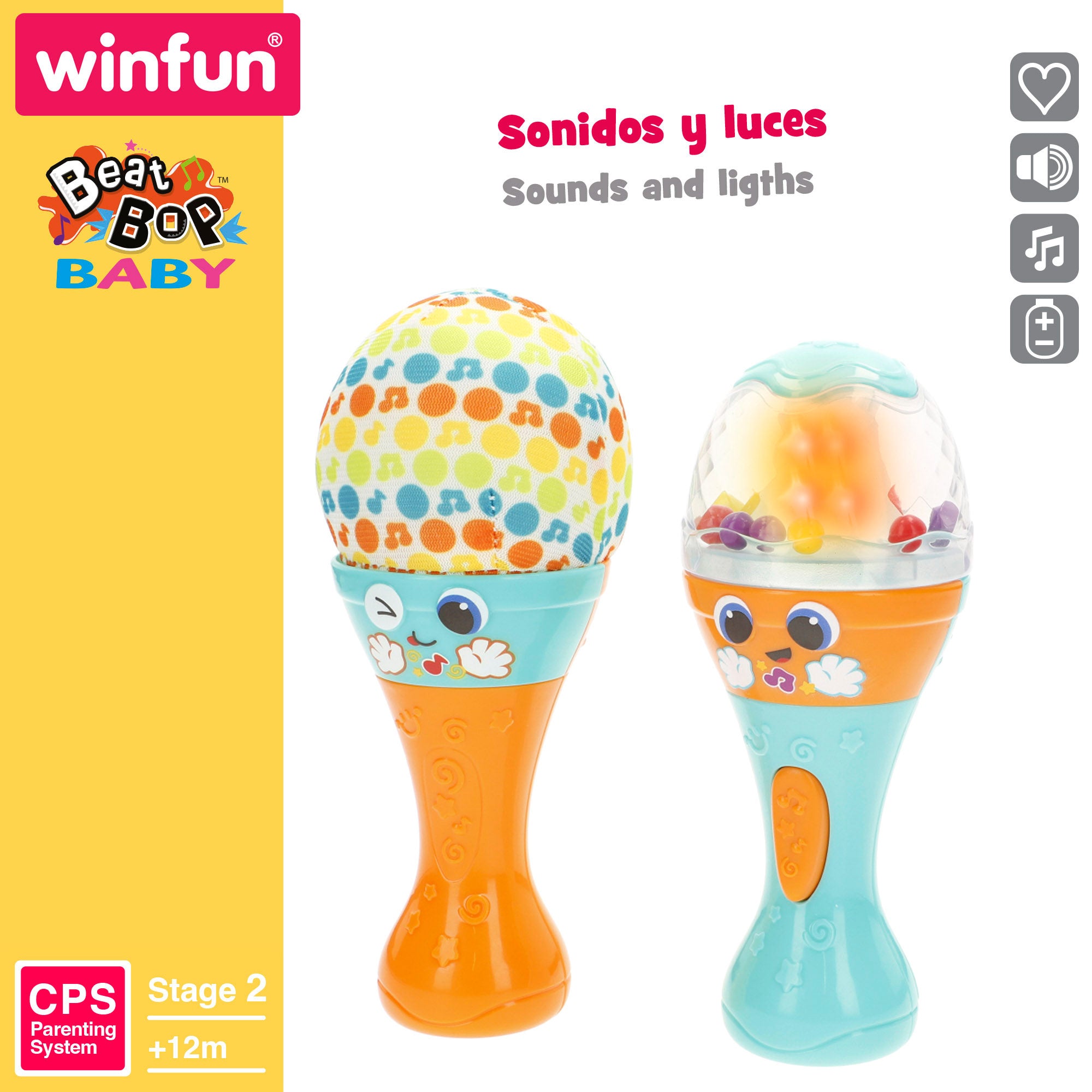 Winfun Set 2 maracas sonajero para bebé