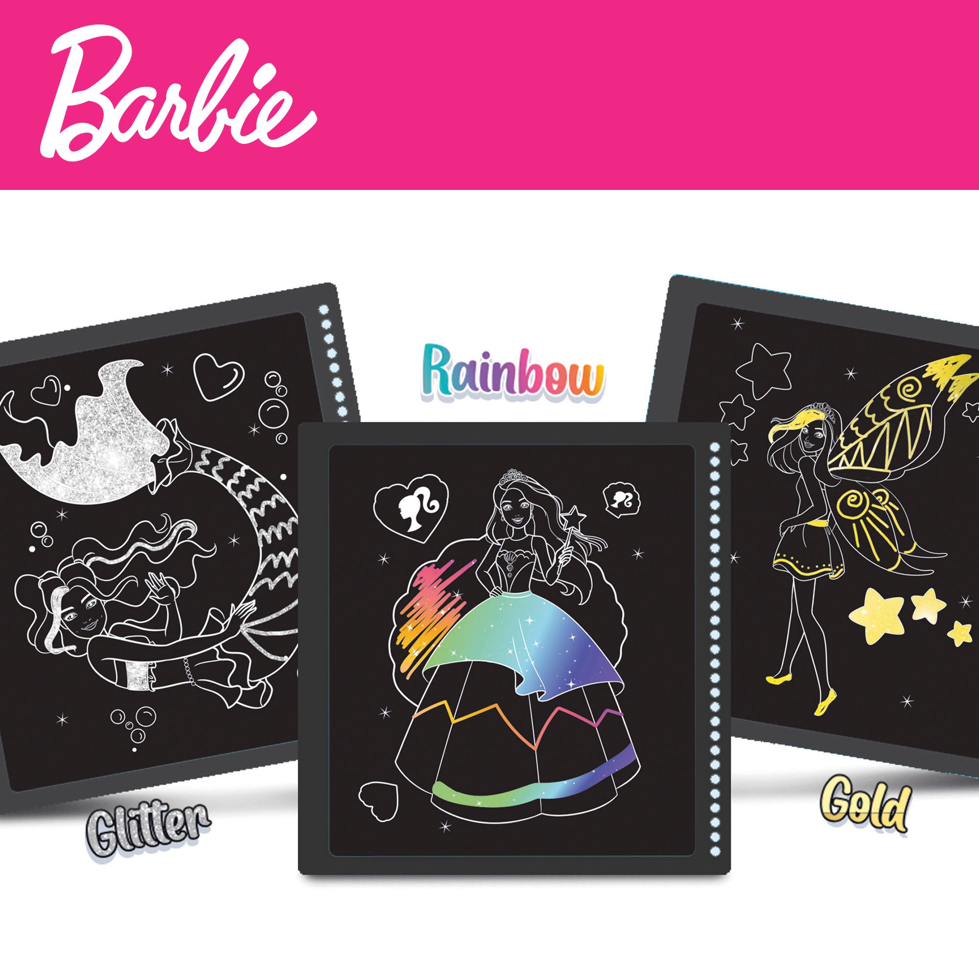 Barbie Scratch book con dibujos para rascar