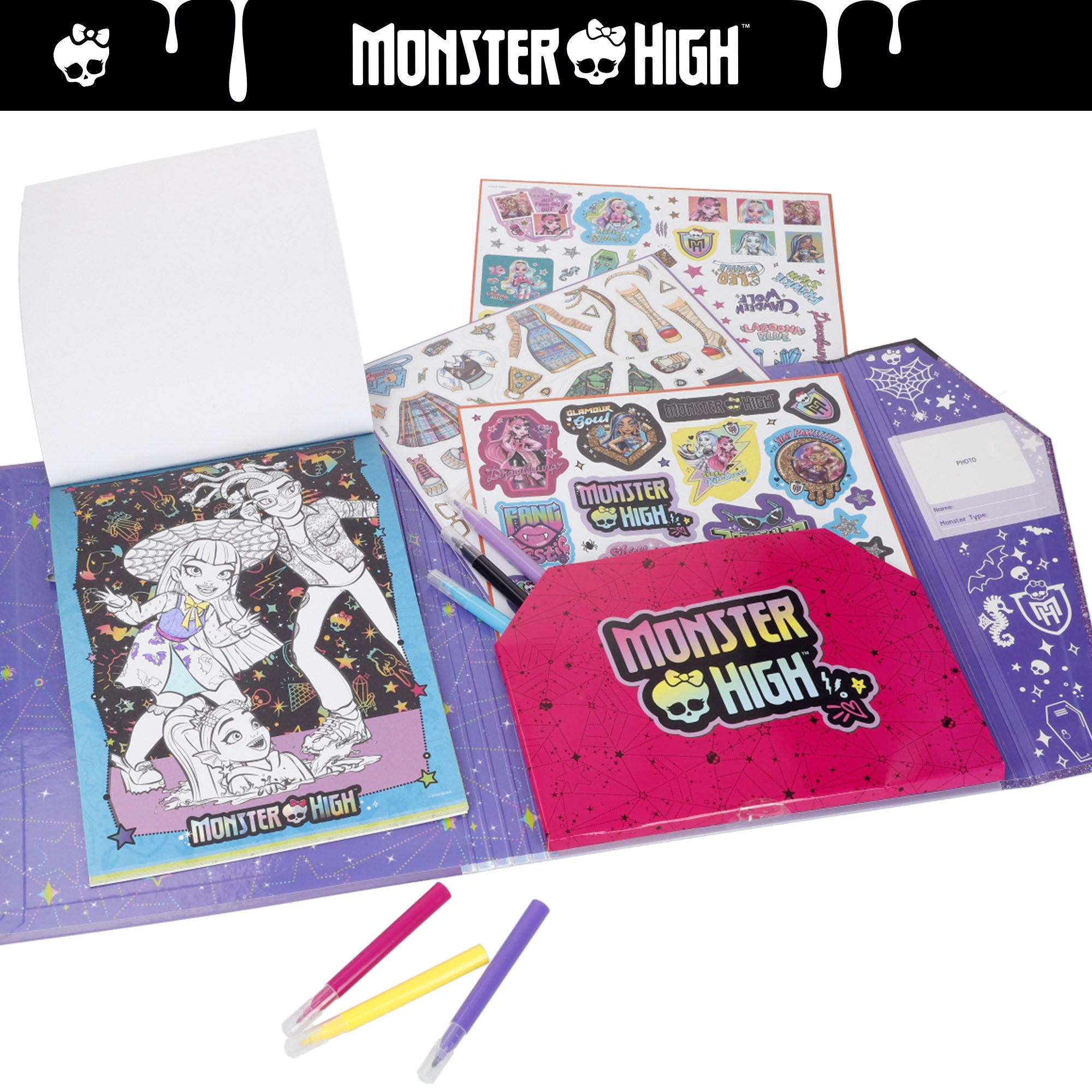 Monster High Cuaderno de actividades colorea y decora
