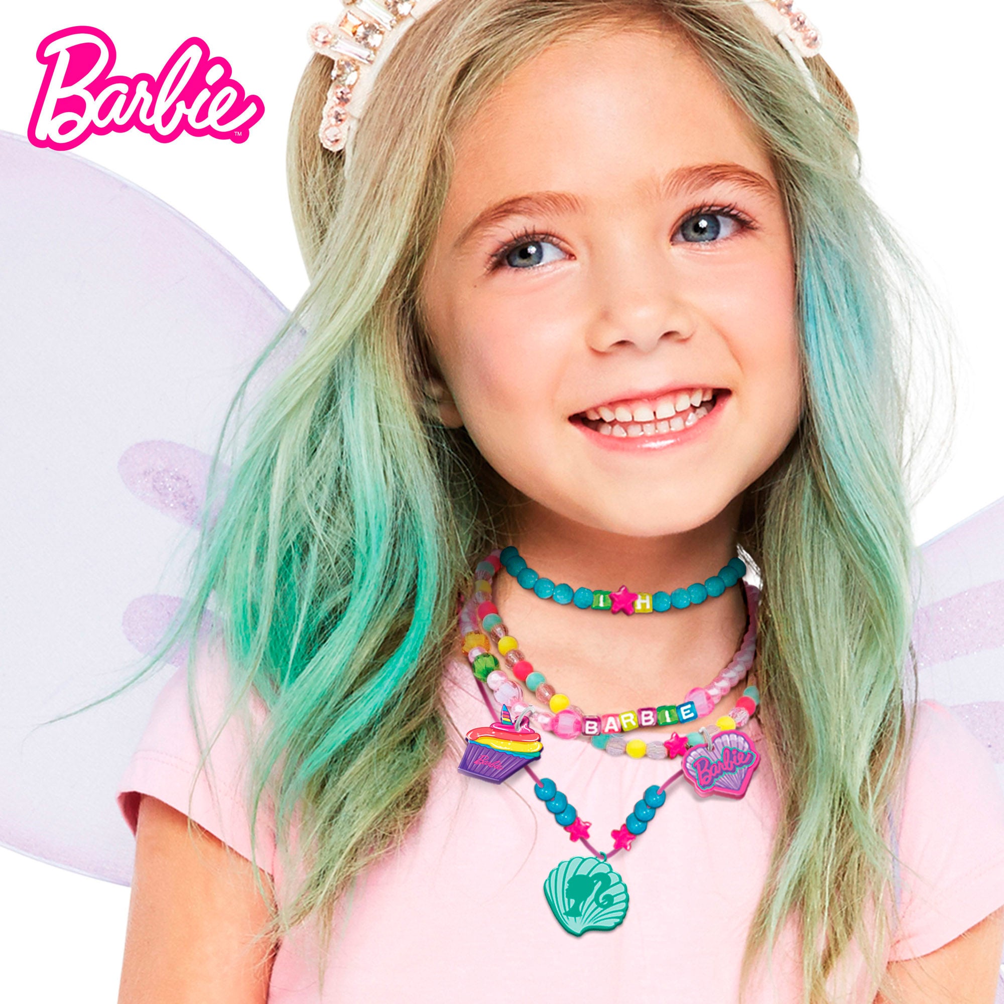 Barbie Kit para hacer pulseras y collares con bolso organizador