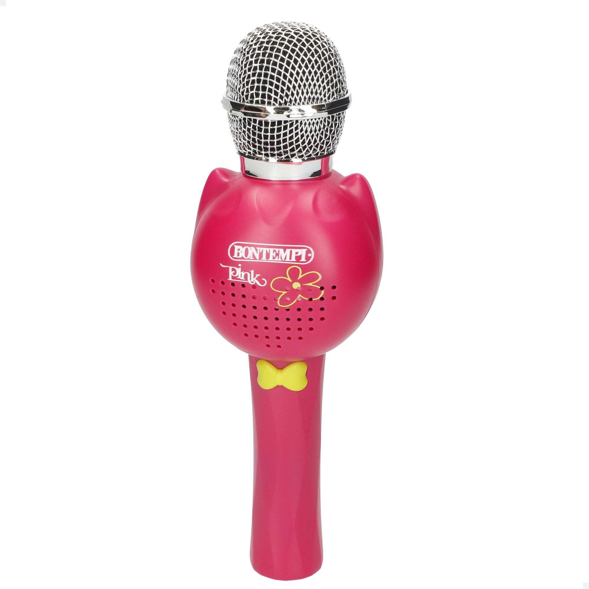 Micrófono infantil inalámbrico rosa con altavoz Bontempi