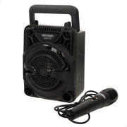 Mini altavoz inalámbrico con micrófono y luces 11,5x10x18 cm Bontempi