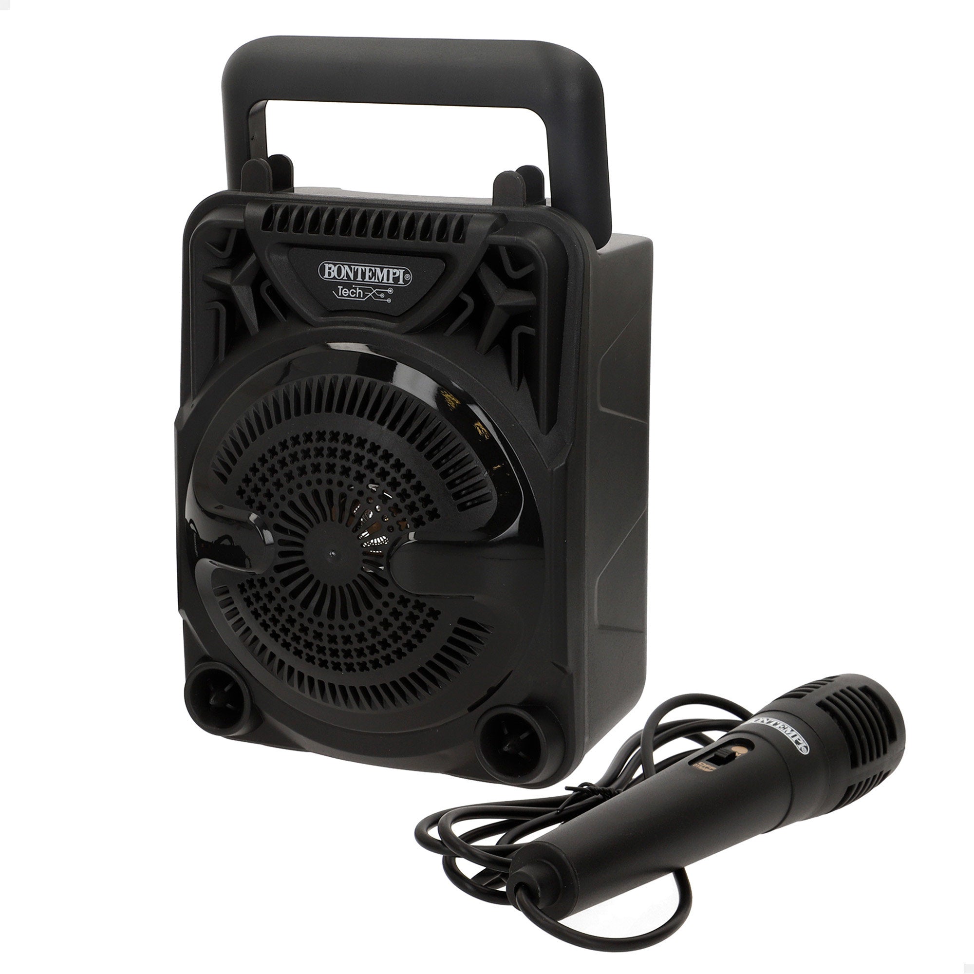 Mini altavoz inalámbrico con micrófono y luces 11,5x10x18 cm Bontempi