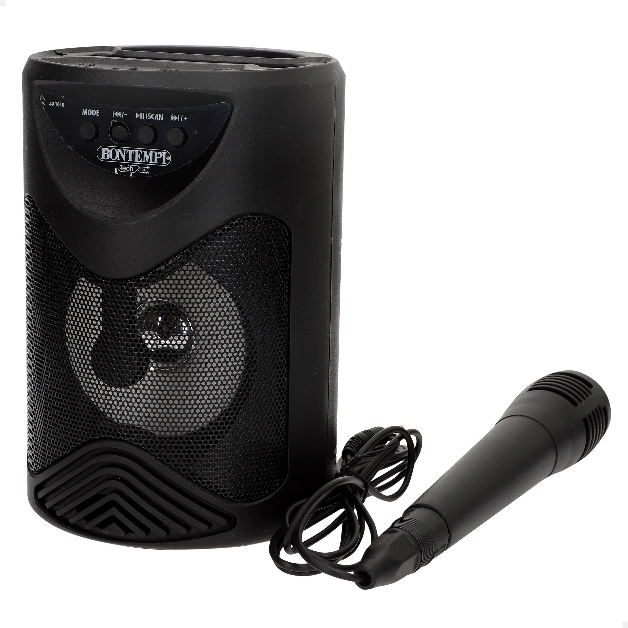 Altavoz inalámbrico con micrófono y luces Ø12x18 cm Bontempi