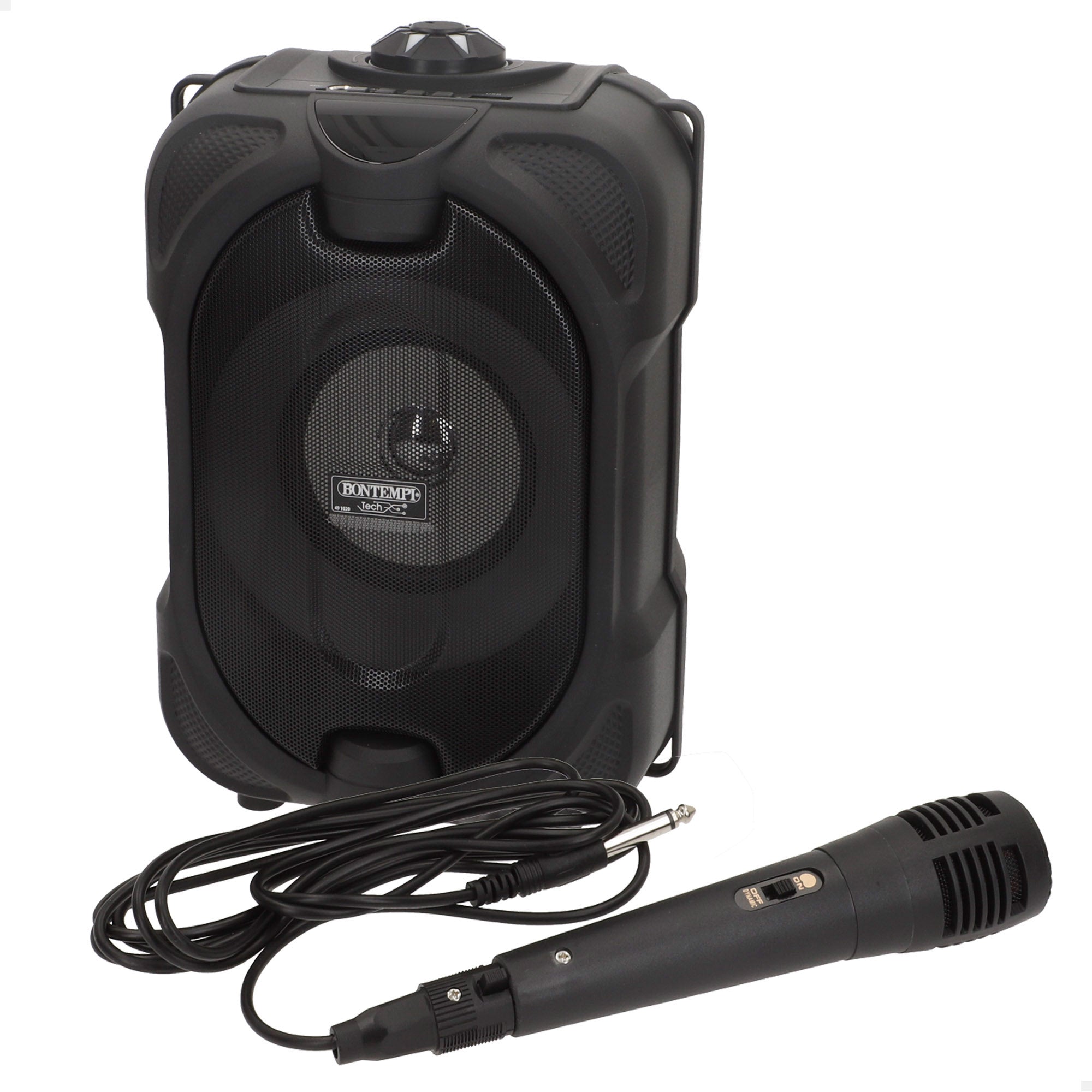 Altavoz inalámbrico con micrófono y luces 19x15x16 cm Bontempi