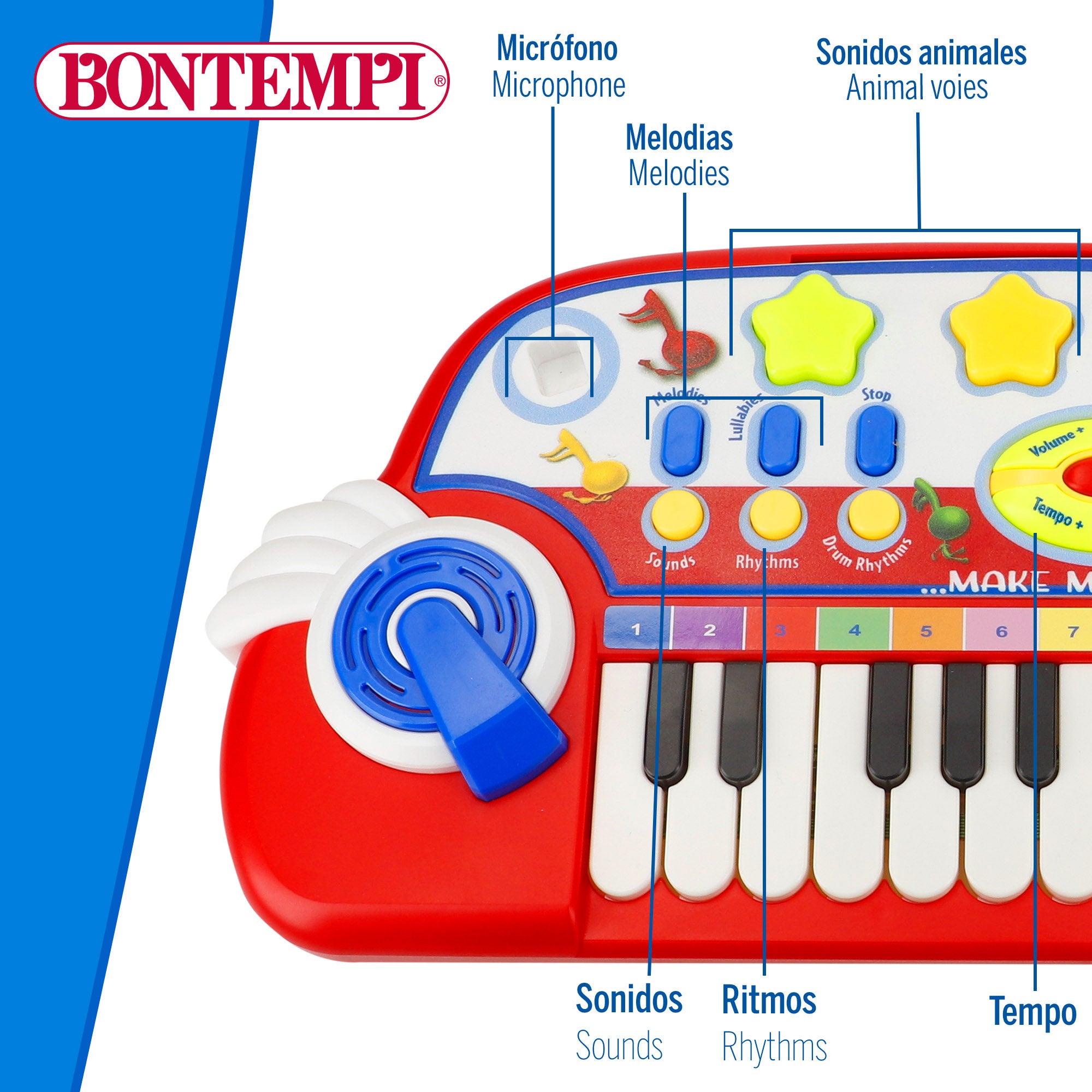 Piano infantil con micrófono Bontempi