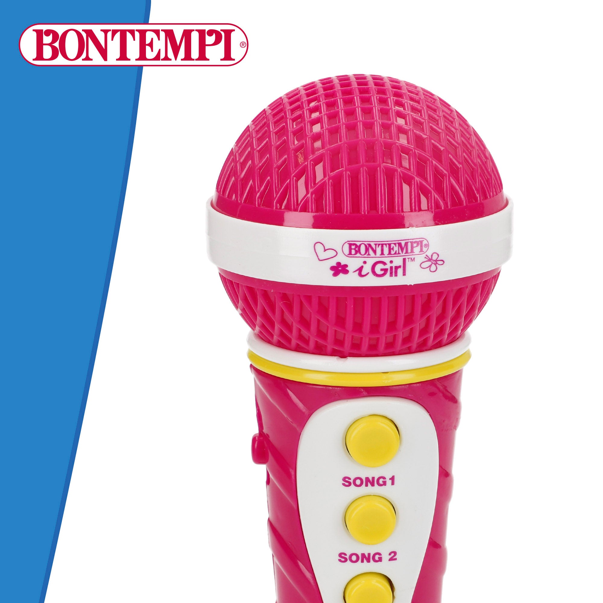 Micrófono inalámbrico de juguete color rosa Bontempi