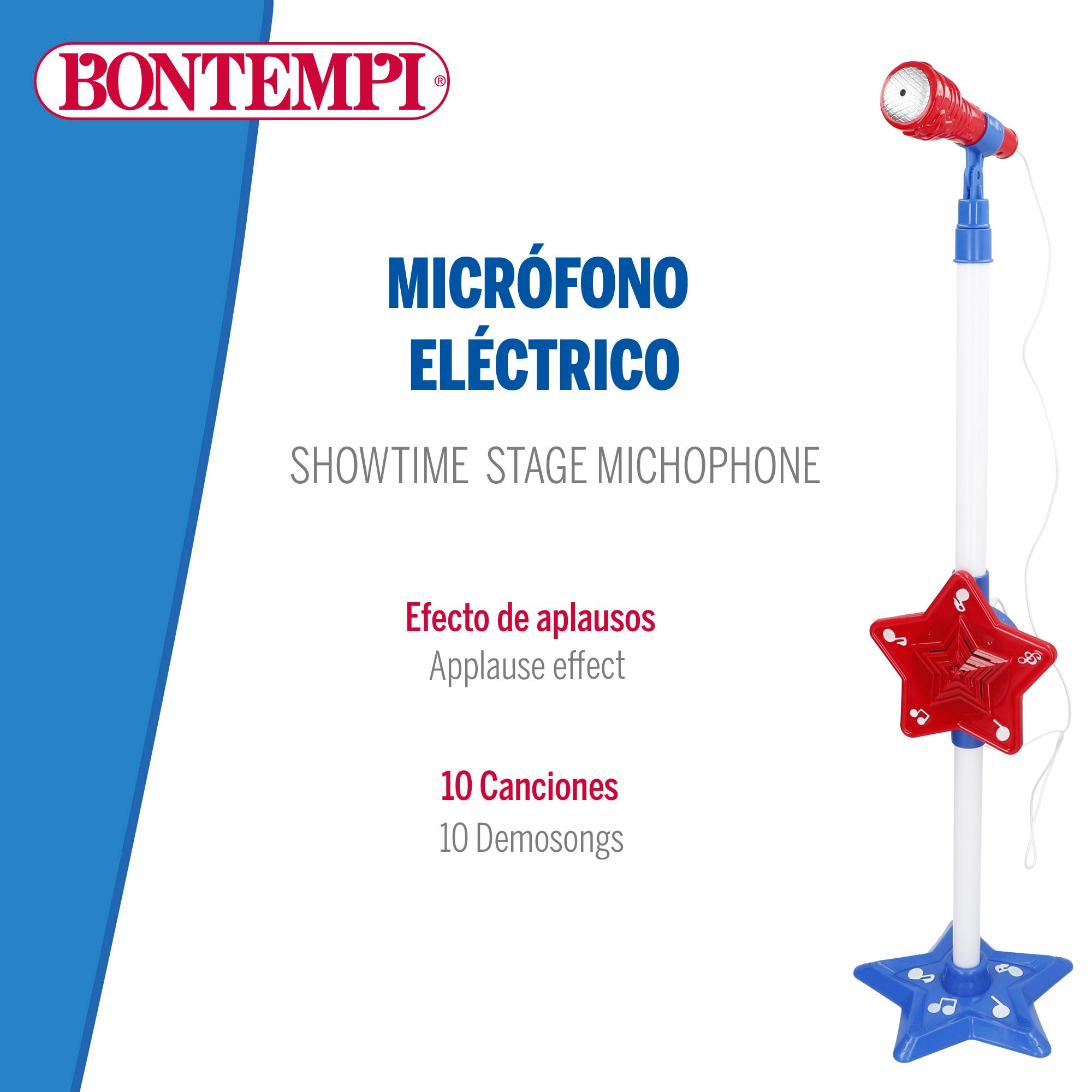 Micrófono escenario juguete con altura regulable Bontempi