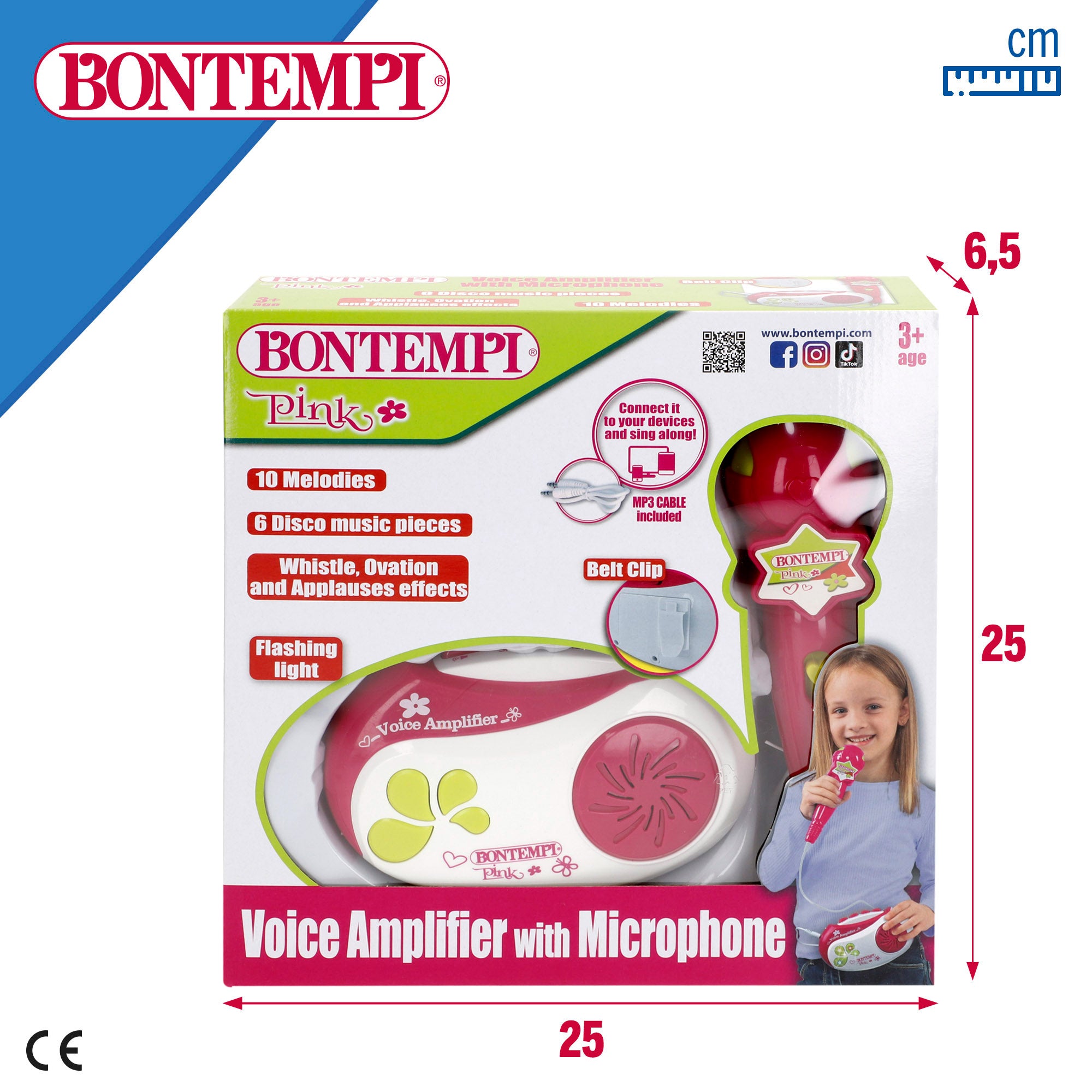 Micrófono amplificador con luces y sonidos Bontempi