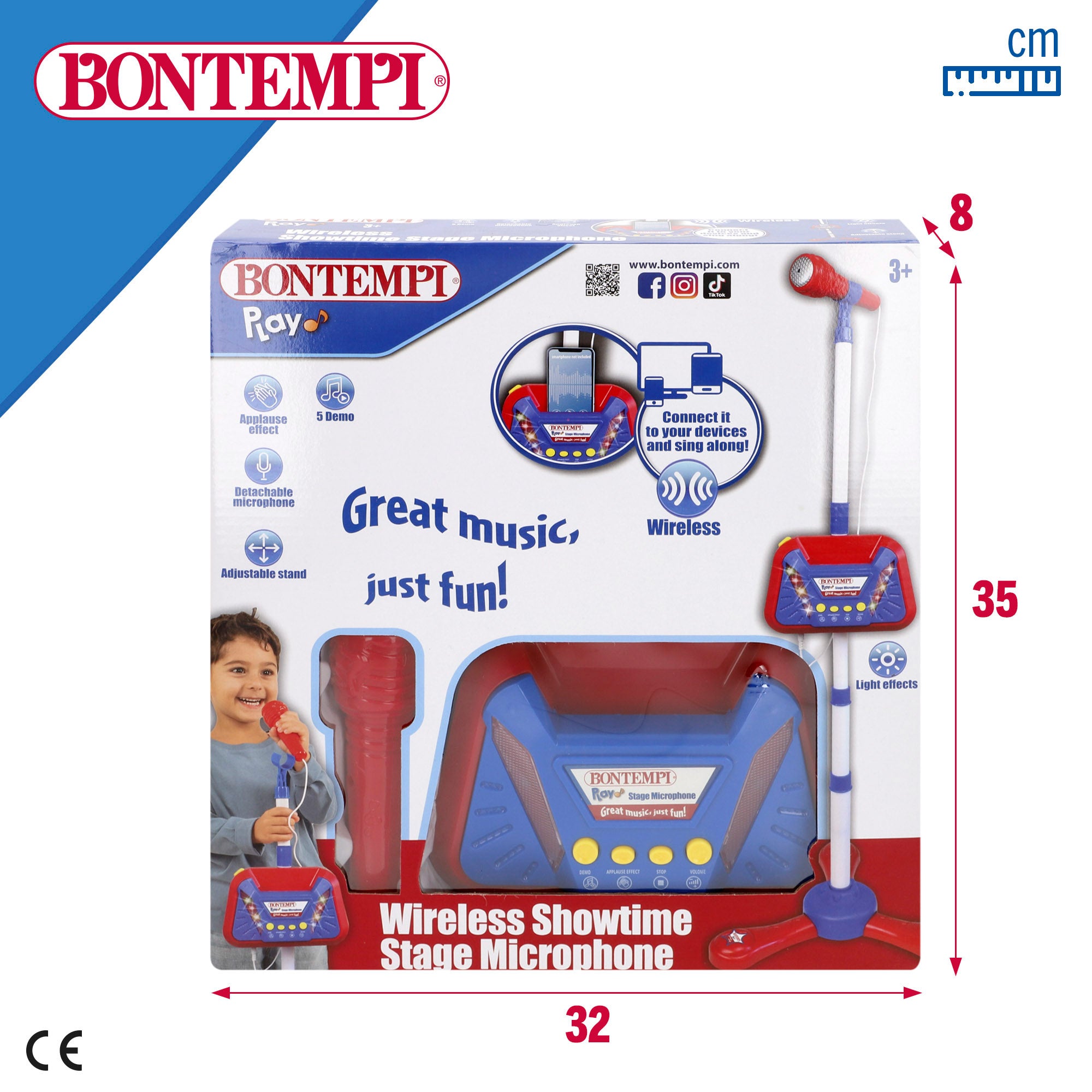 Micrófono de escenario inalámbrico Bontempi