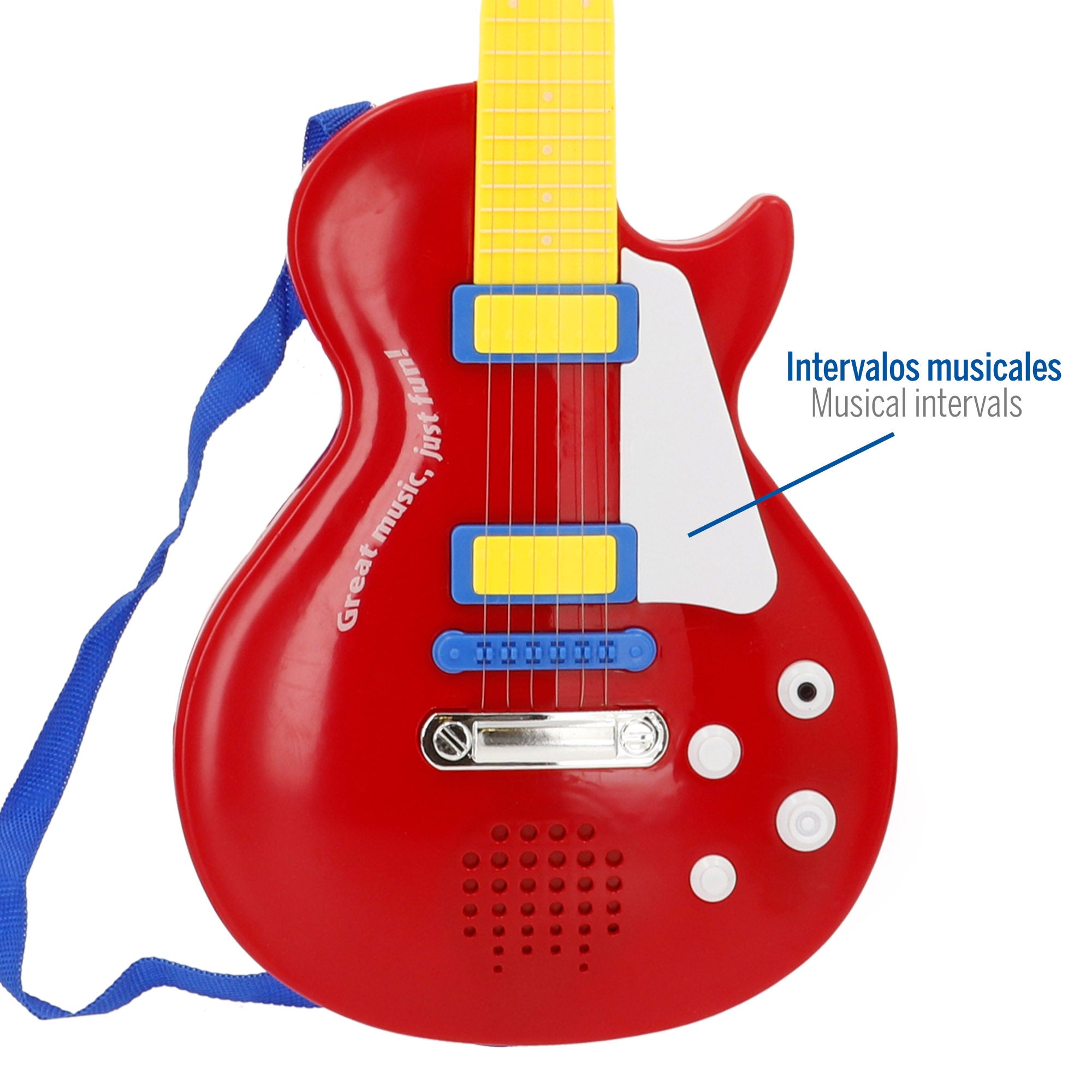 Guitarra eléctrica de juguete rock 56 cm Bontempi