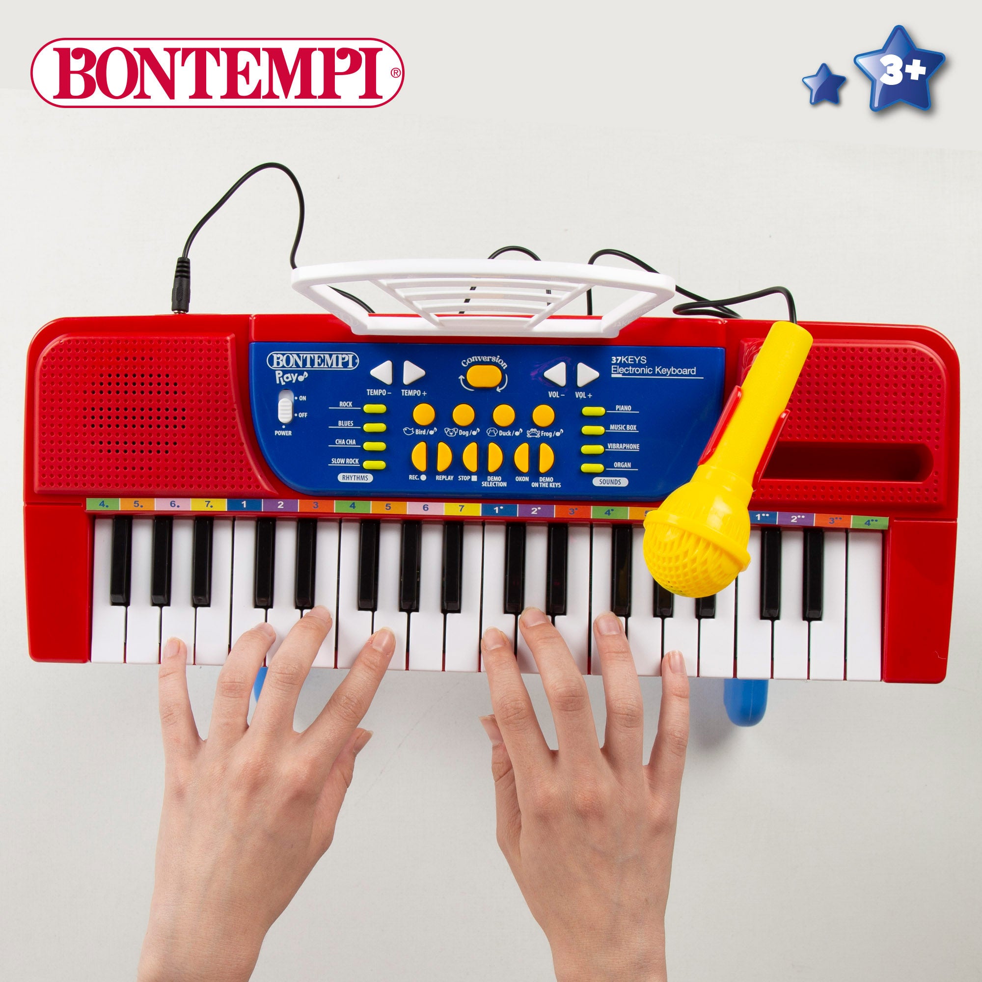Piano infantil con micrófono y taburete Bontempi