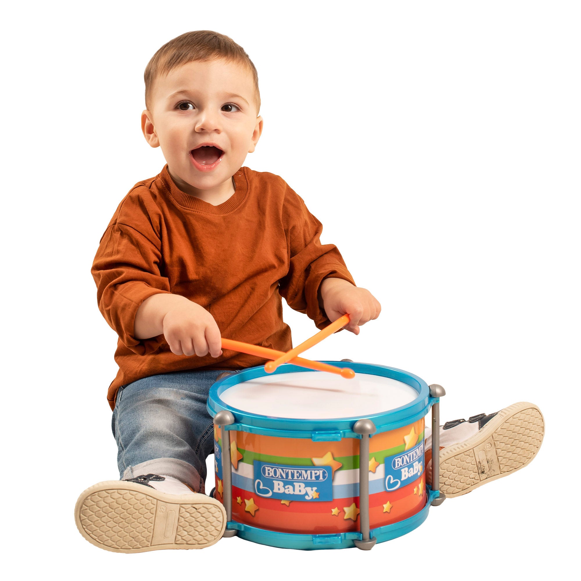 Tambor de juguete con baquetas Ø24 cm Bontempi