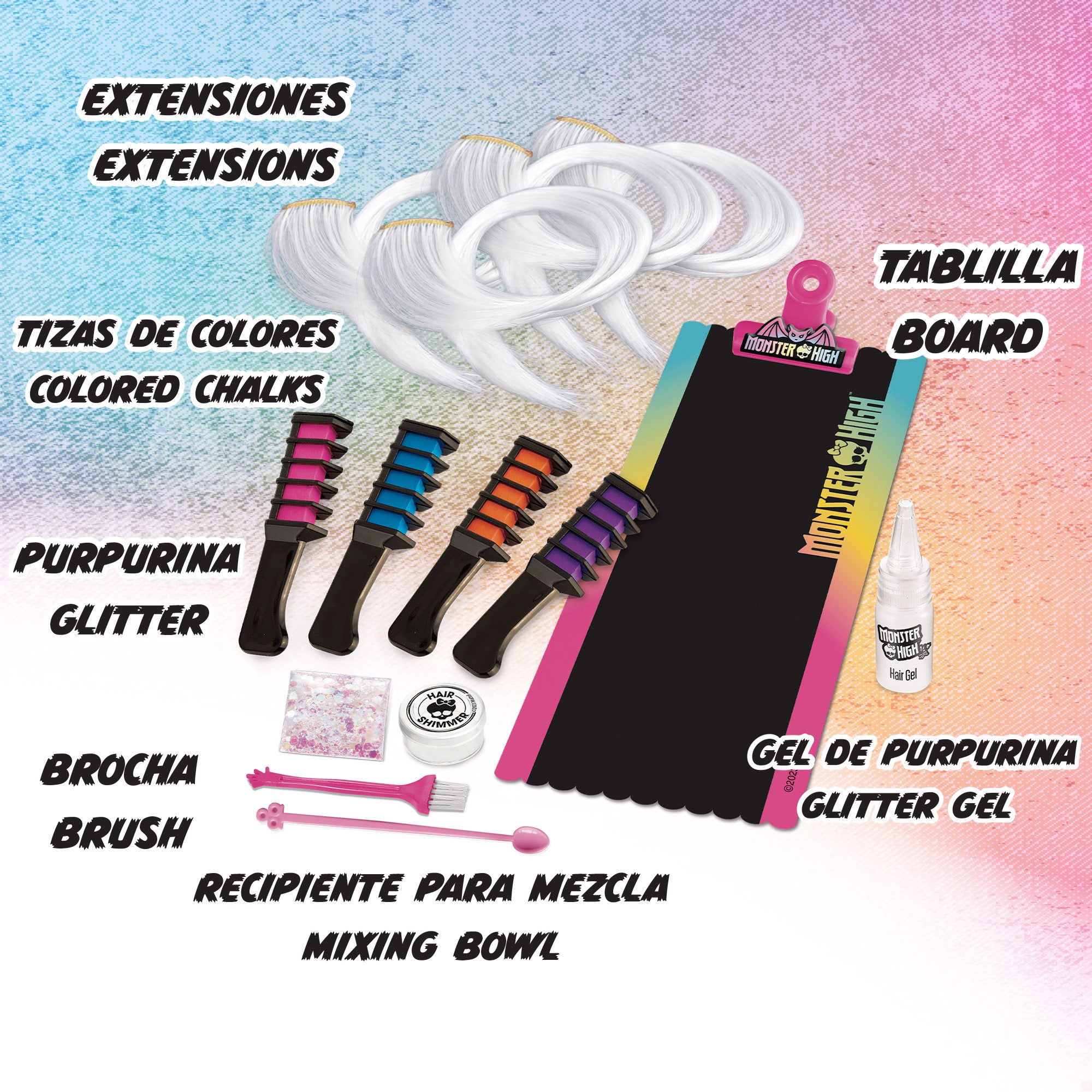 Monster High Set extensiones de pelo