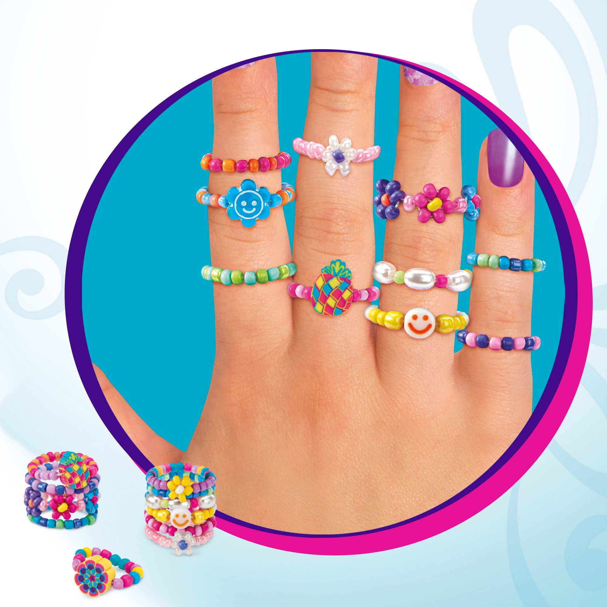 Shimmer 'n Sparkle Kit para hacer pulseras y anillos