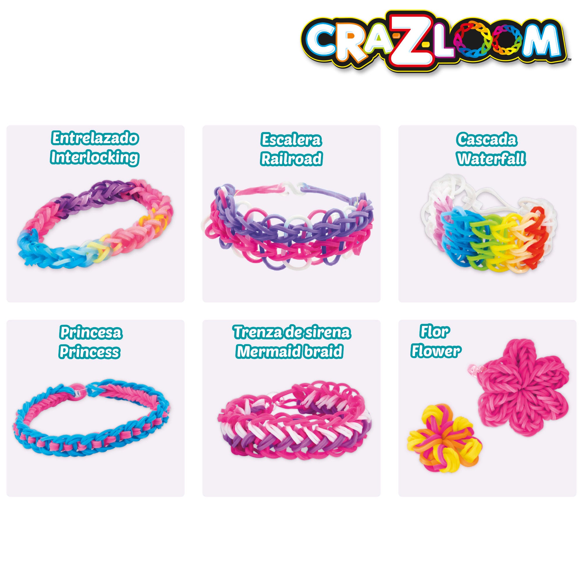 Set pulseras de goma con telar Rock Cra-Z-Art