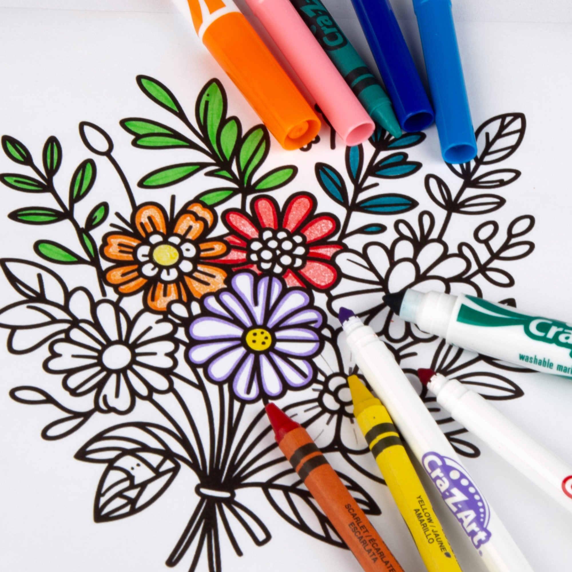 Set colores 64 ceras y rotuladores Cra-Z-Art
