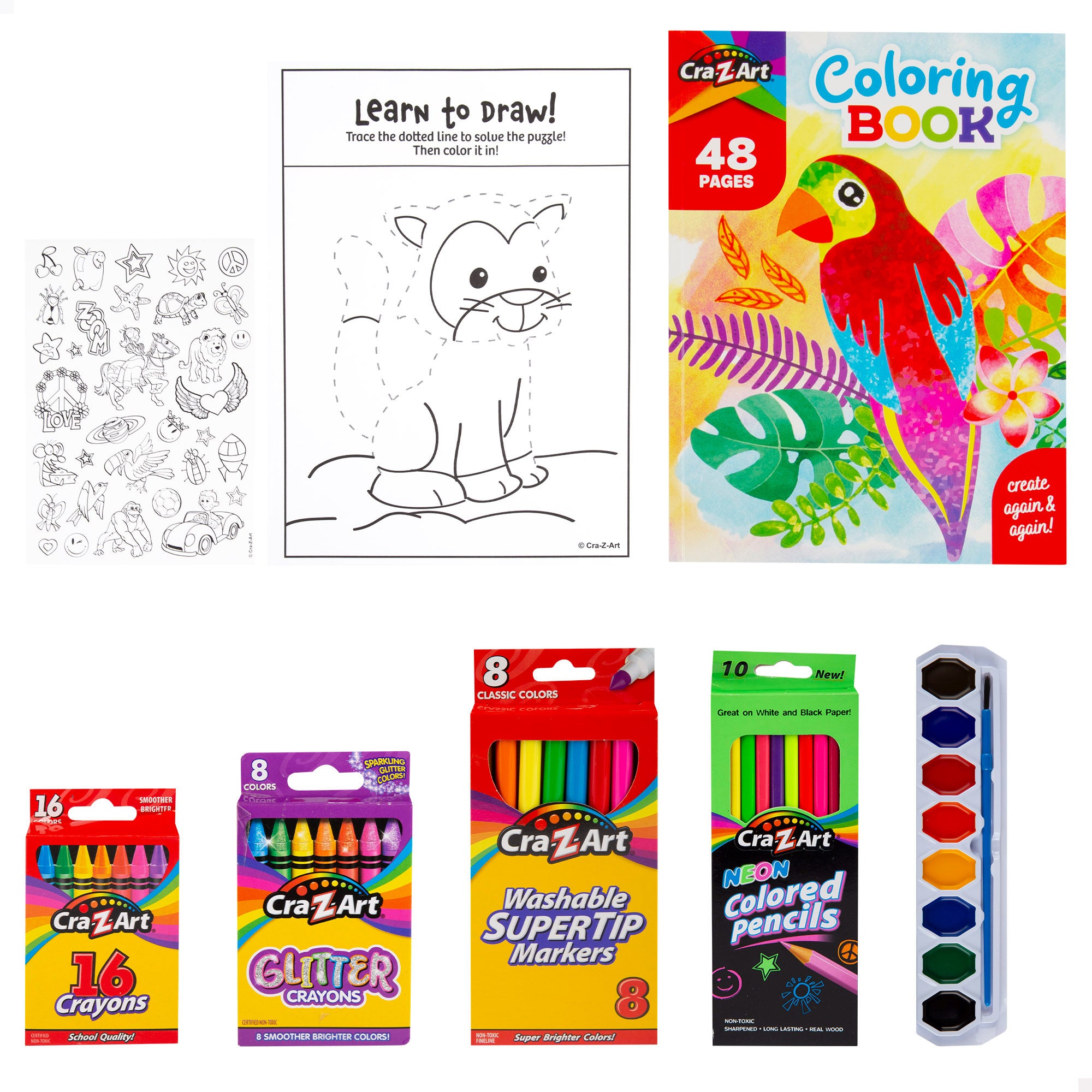 Maletín artístico con colores y actividades Cra-Z-Art