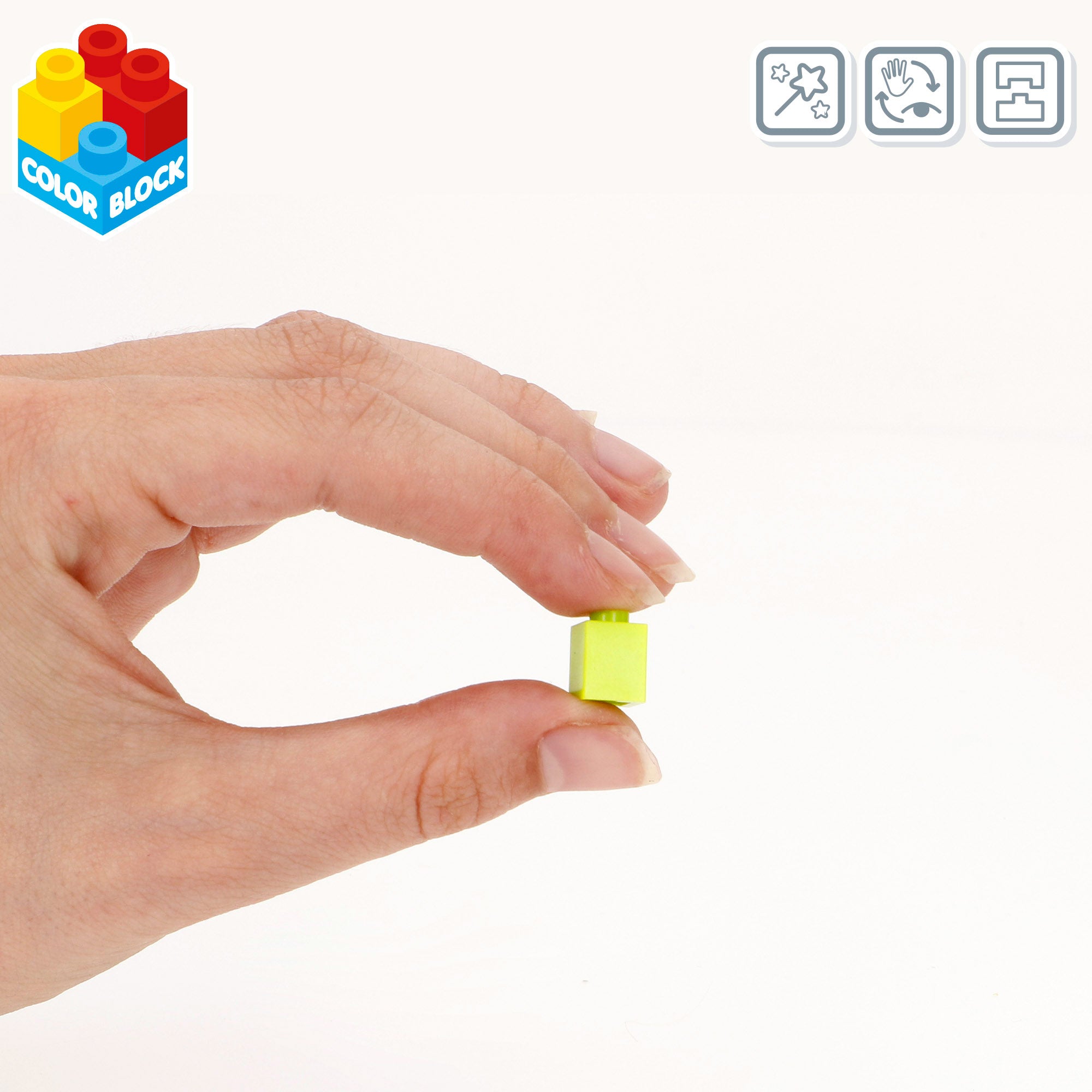 Juego bloques de construcción 1.000 piezas Nano Color Block