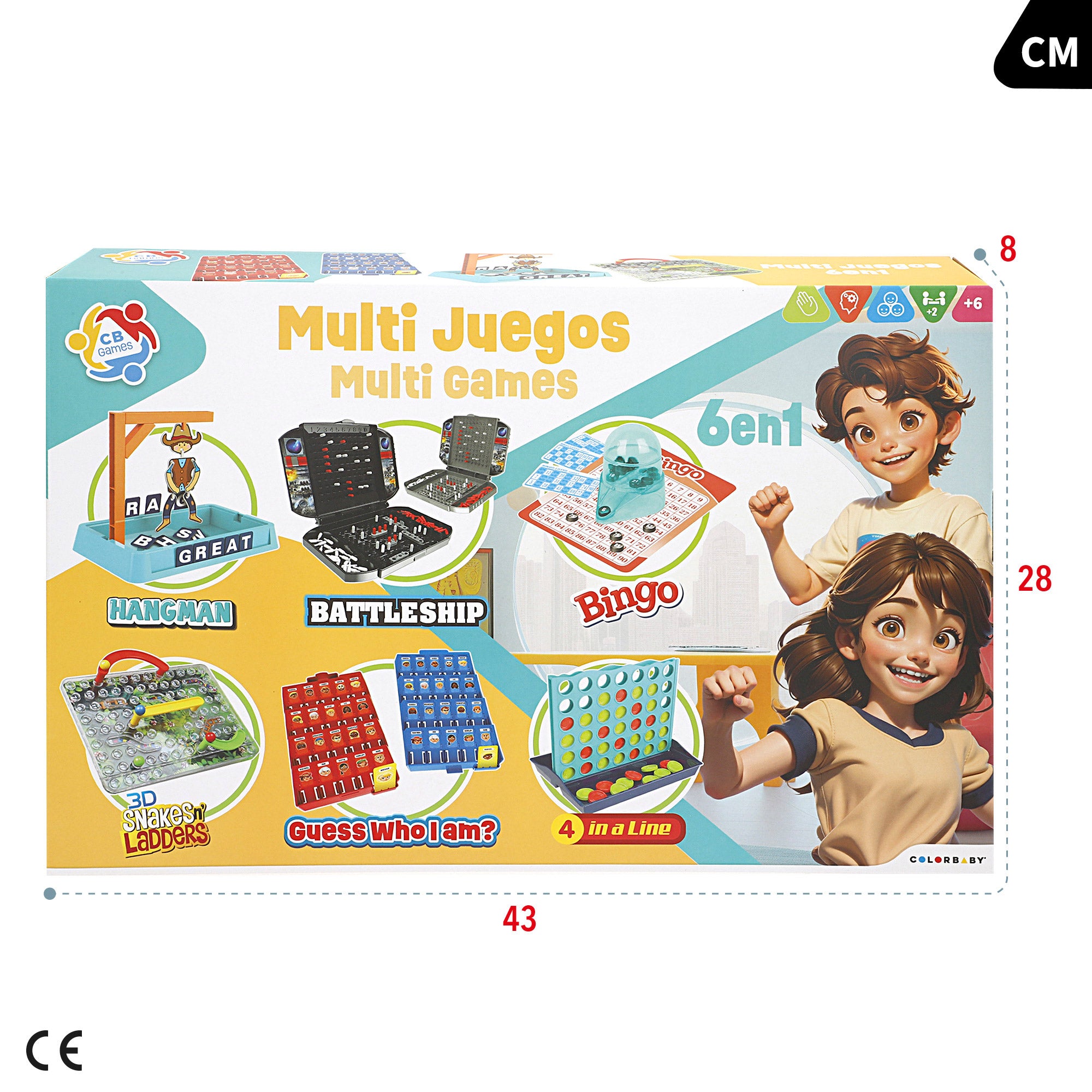 Set 6 juegos de mesa CB Games
