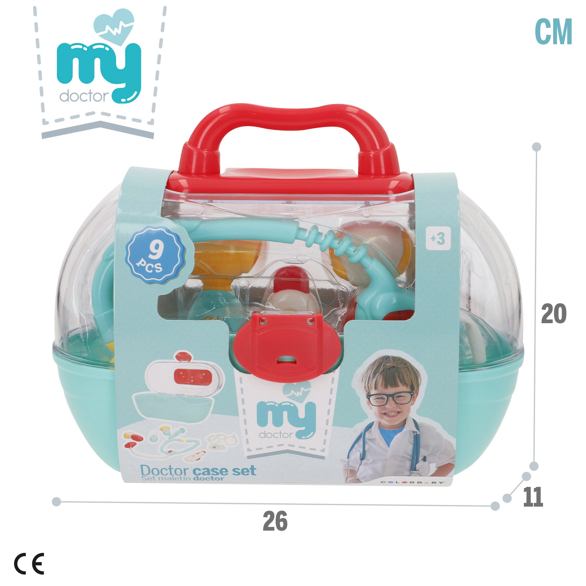 O Meu Kit Médico de Brinquedo com Acessórios, 8 Peças