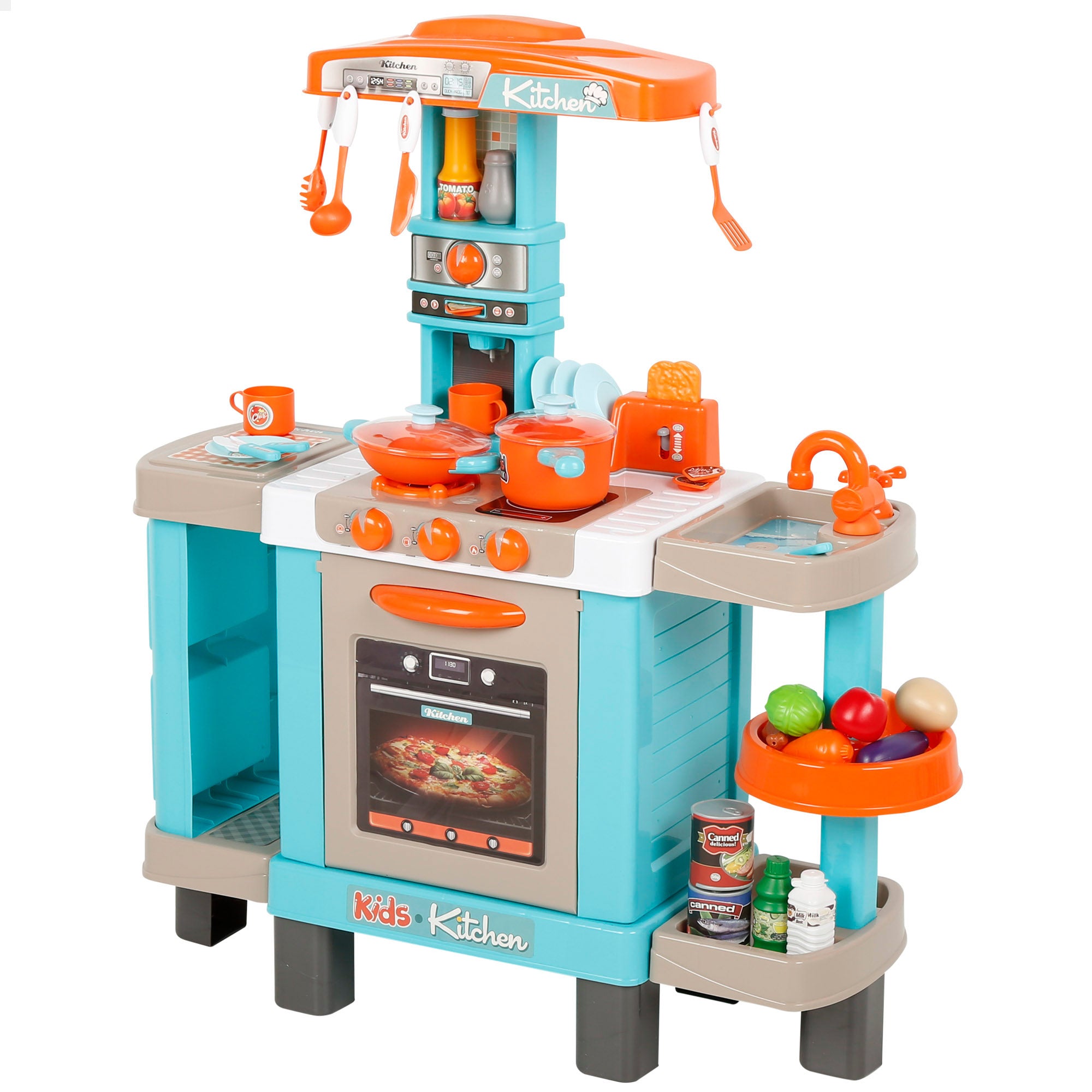 Cocinita eléctrica con luz, sonido y accesorios 78x28x87 cm My Home