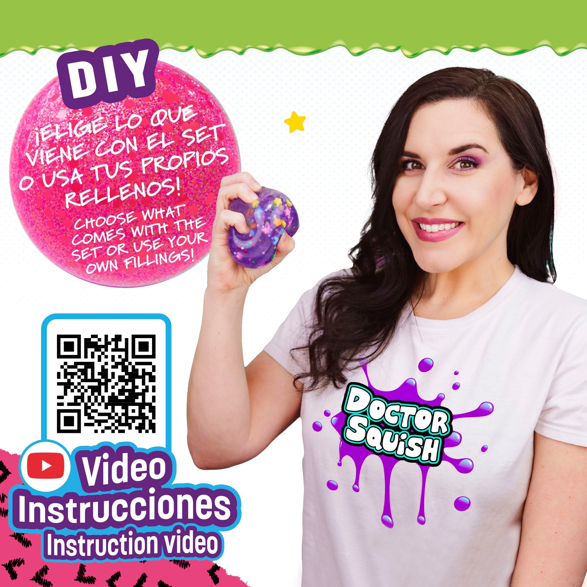 Doctor Squish Kit recarga fábrica de bolas squishy slime antiestrés