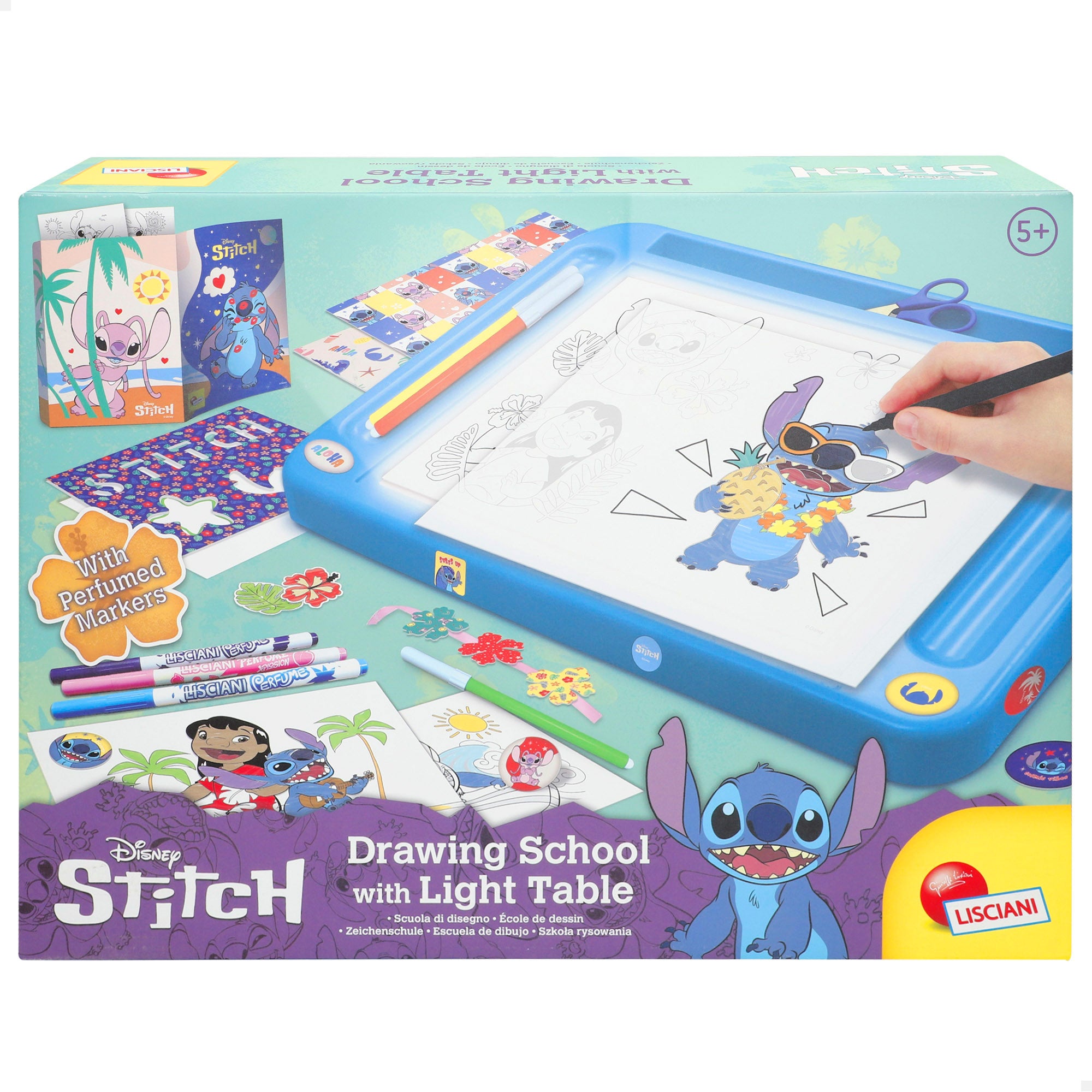 Disney Stitch Mesa de dibujo con luz