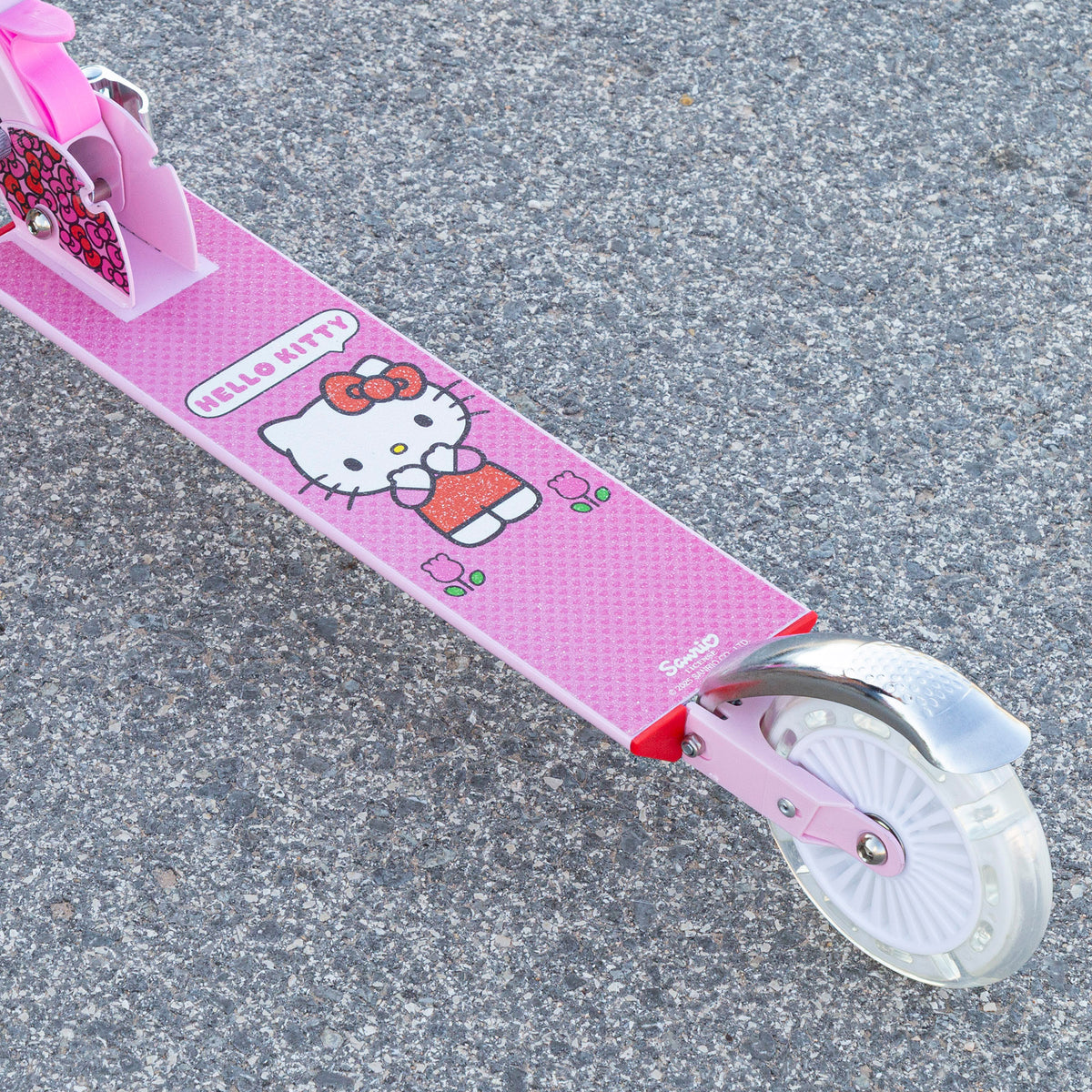 Hello Kitty Patinete plegable 2 ruedas con luces