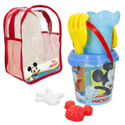 Mickey Set cubo de playa con accesorios y mochila transporte