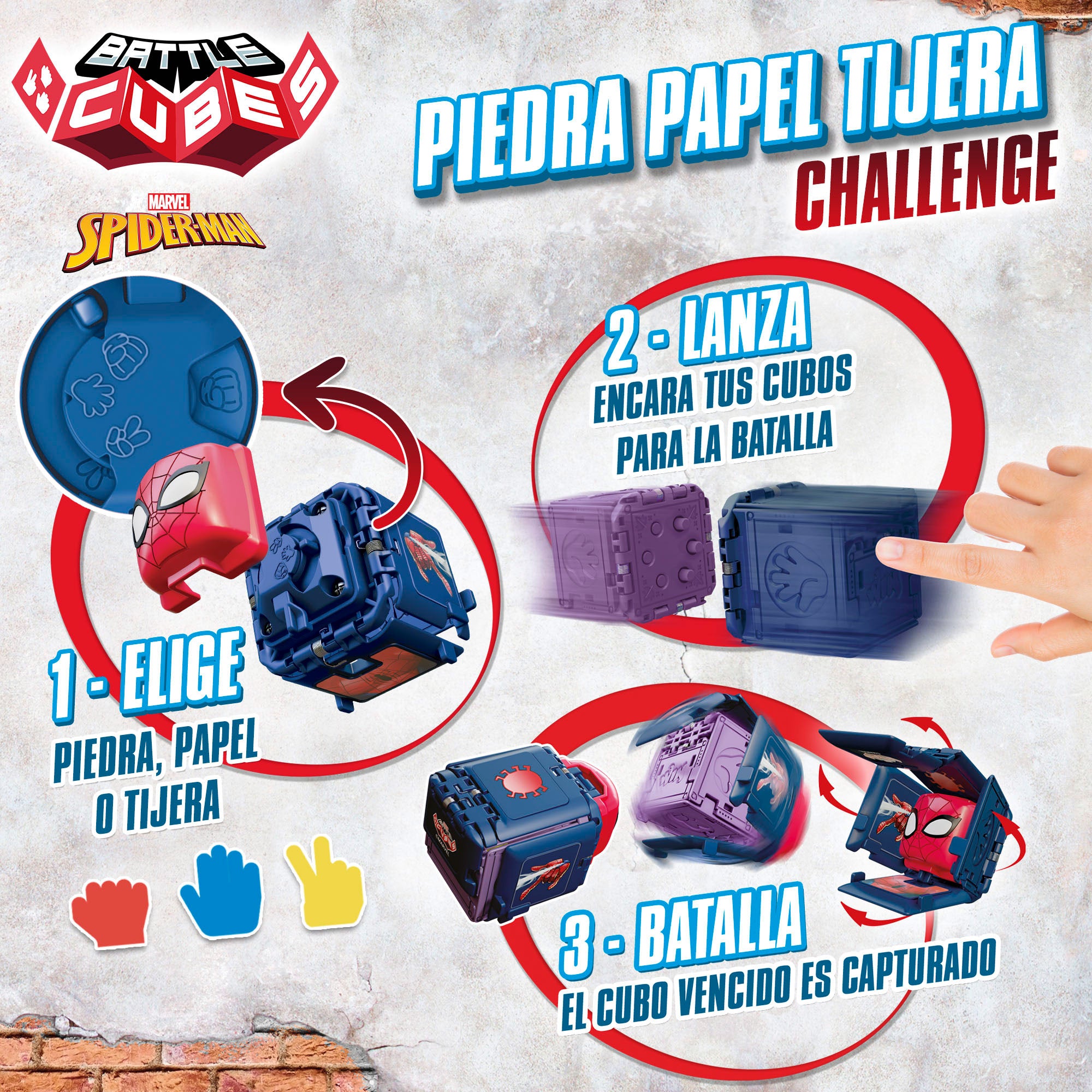 Battle Cubes Marvel Spider-Man set 2 cubos