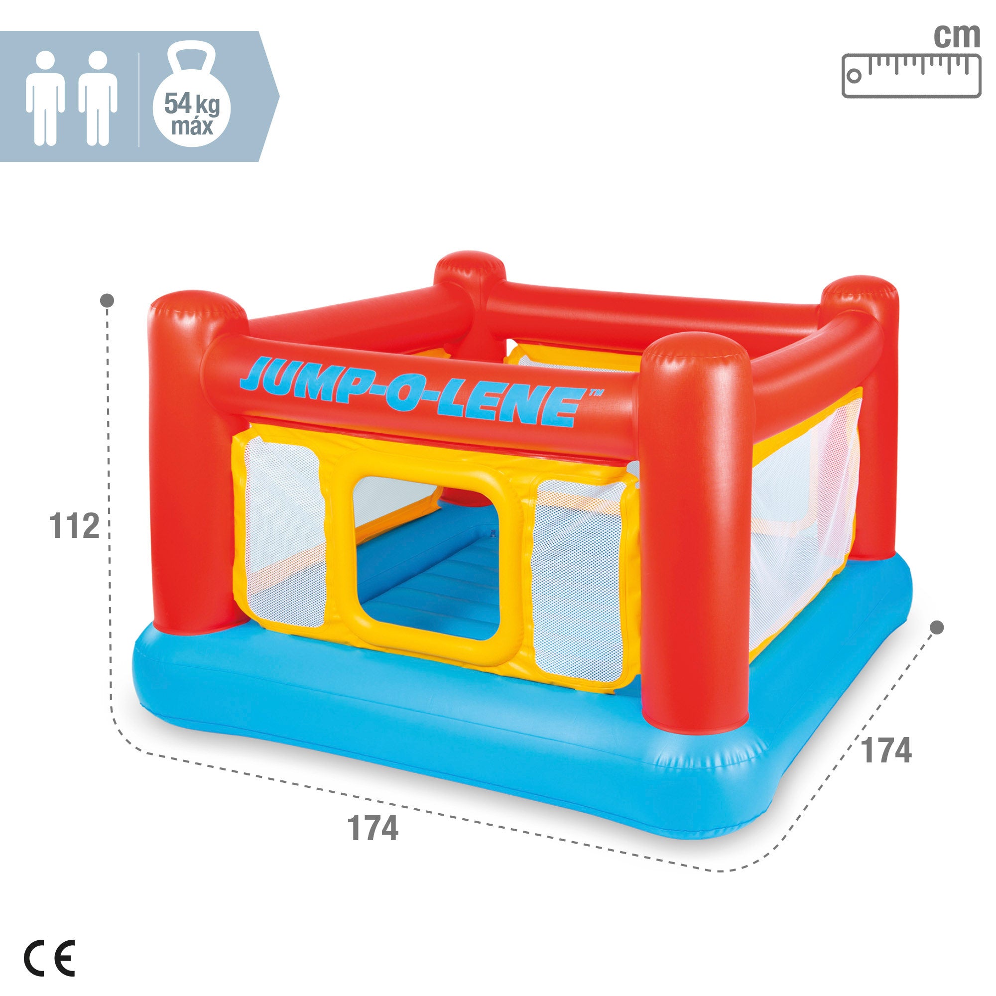 INTEX Saltador hinchable Jump-o-Lene 174x112 cm