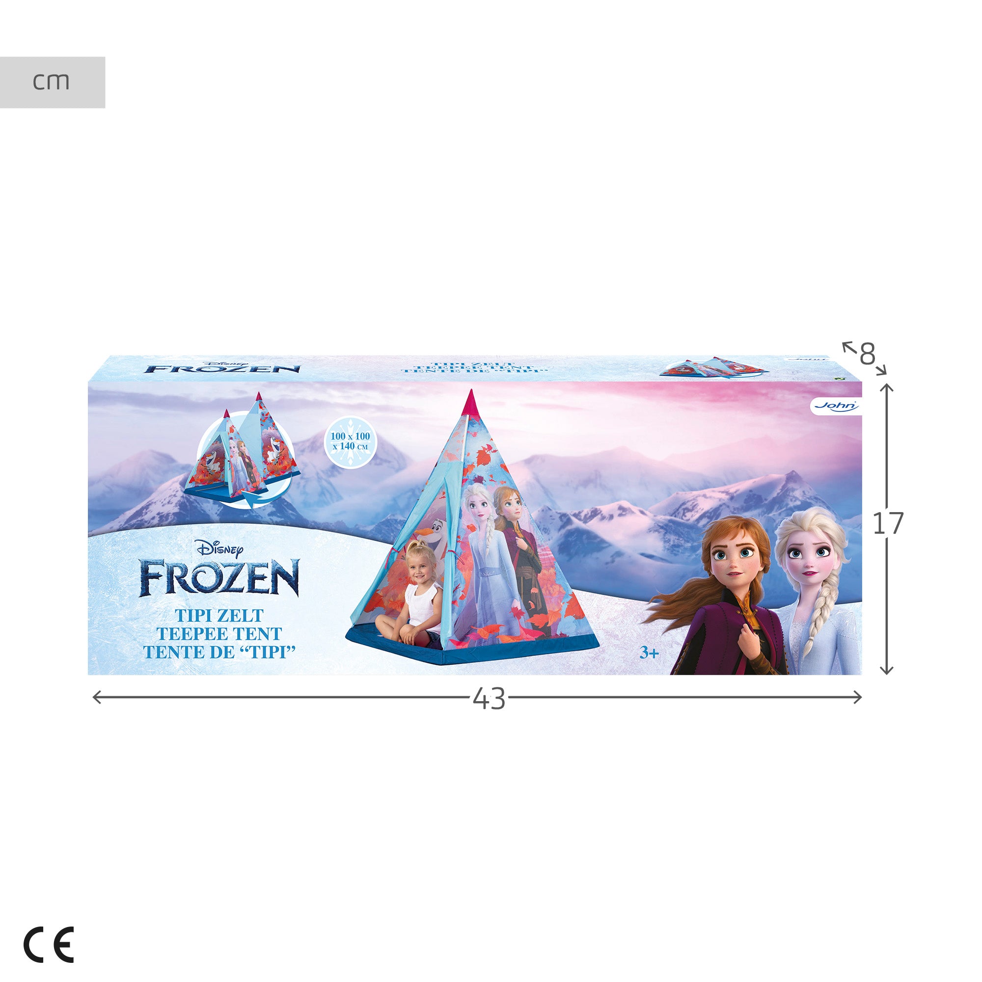 Frozen II Tienda de campaña tipi 100x100x140 cm