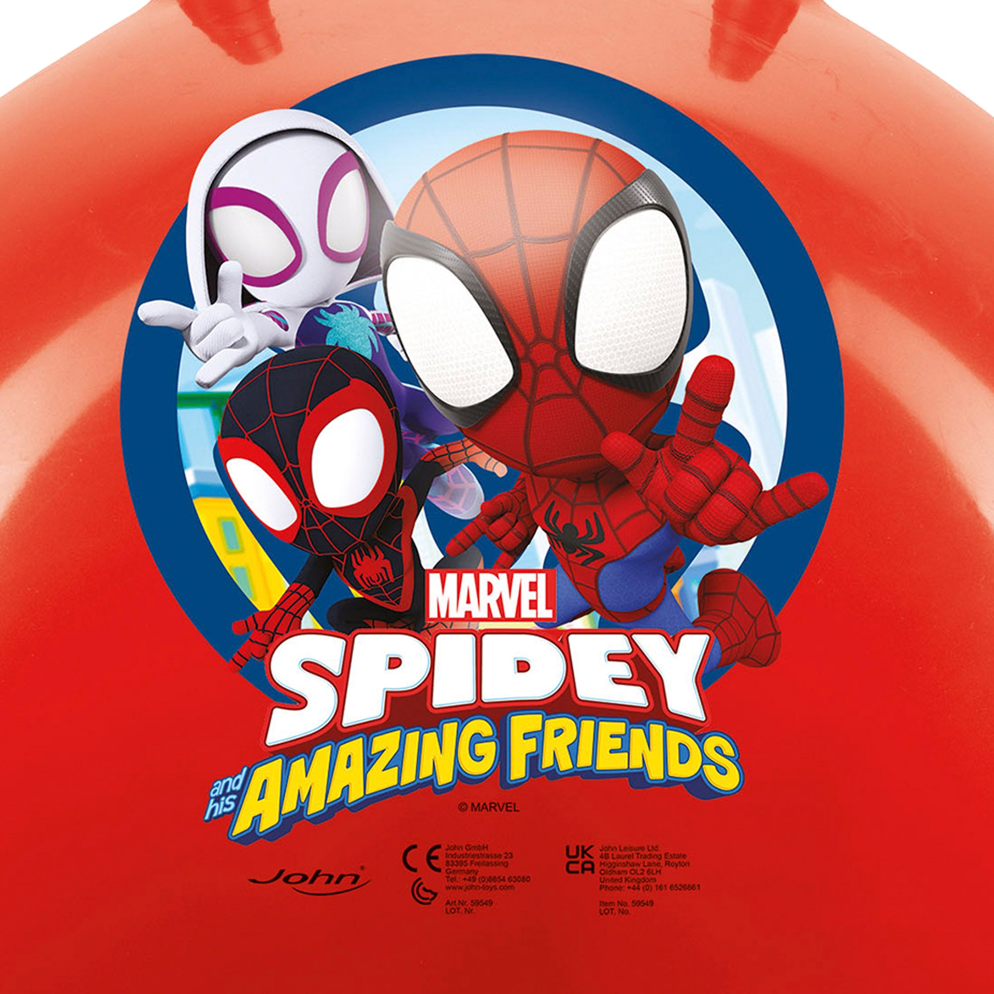 Spidey y su superequipo Pelota saltarina hinchable Ø45-50 cm