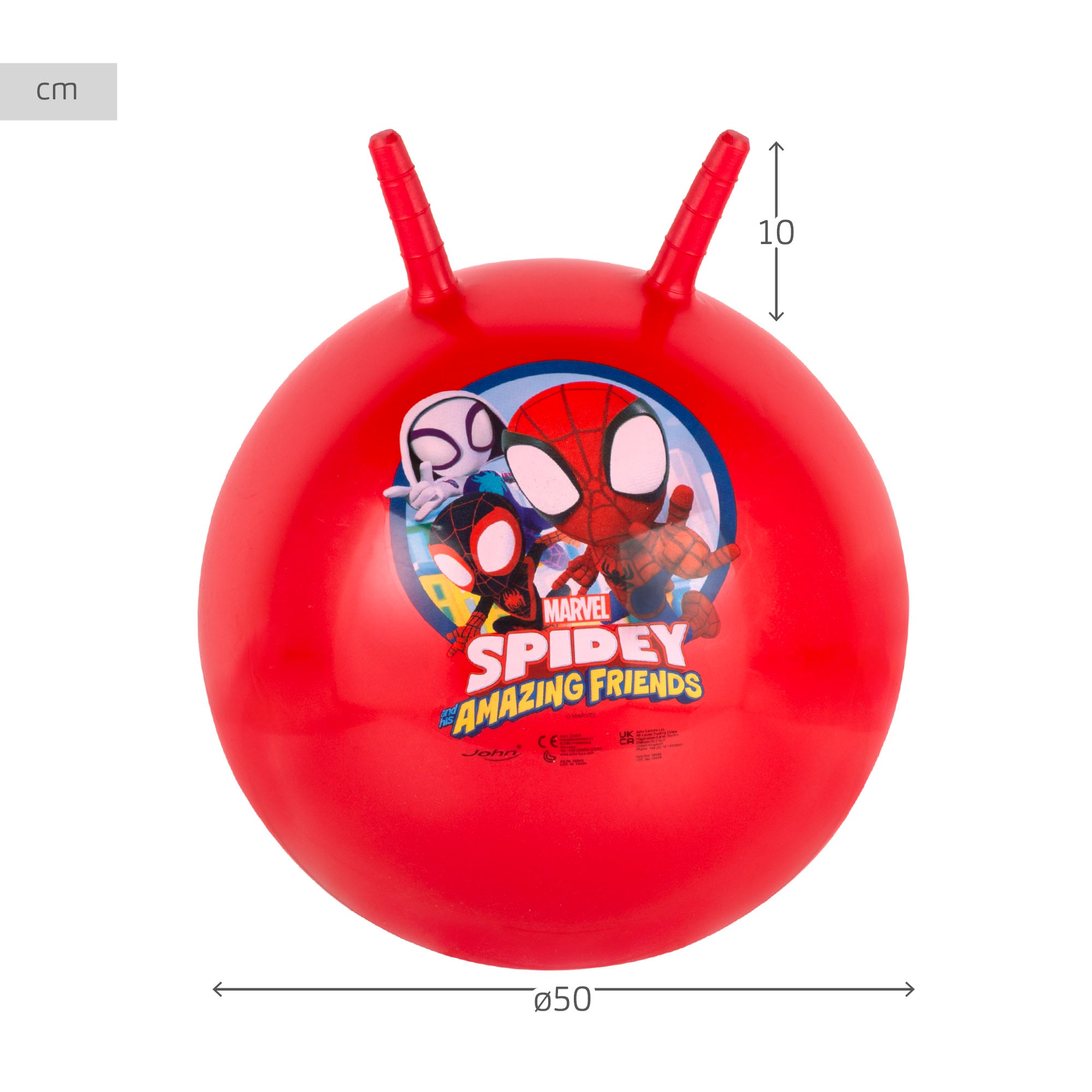 Spidey y su superequipo Pelota saltarina hinchable Ø45-50 cm