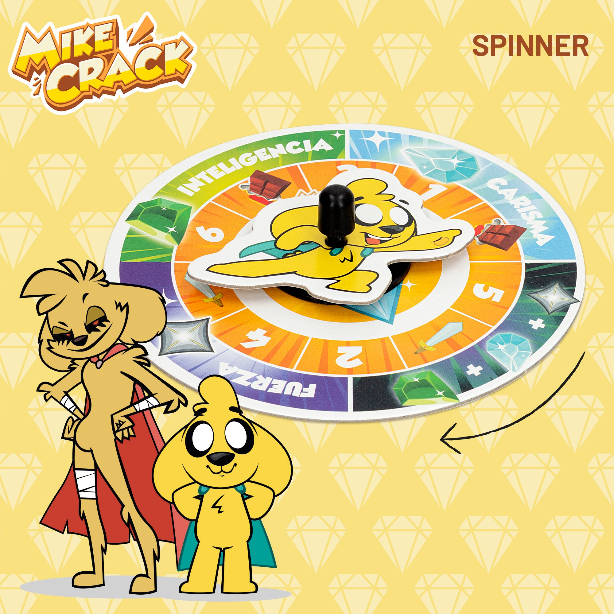Mikecrack Juego de mesa oficial "Los Cristales Legendarios"