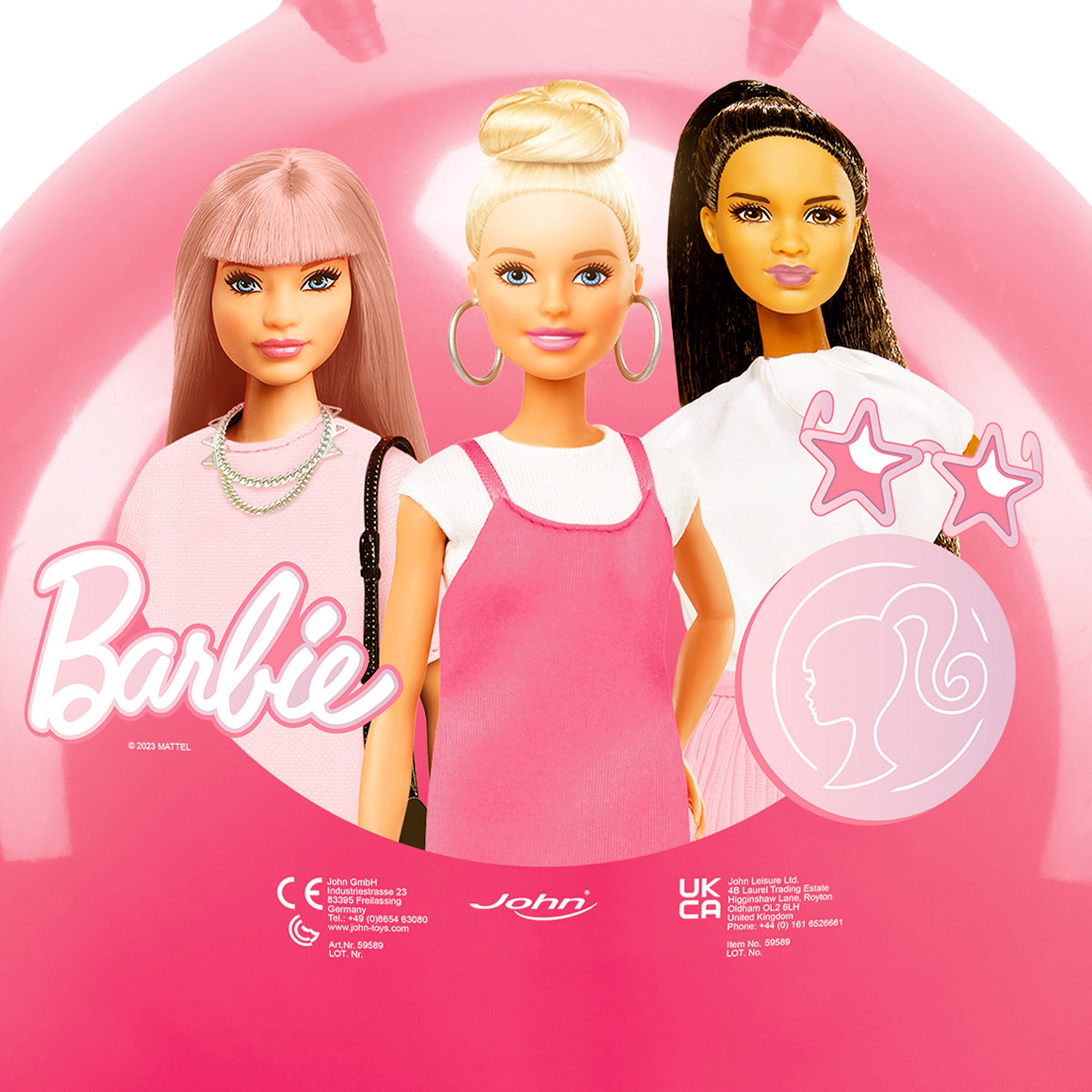 Barbie Pelota saltarina hinchable oficial Ø45-50 cm