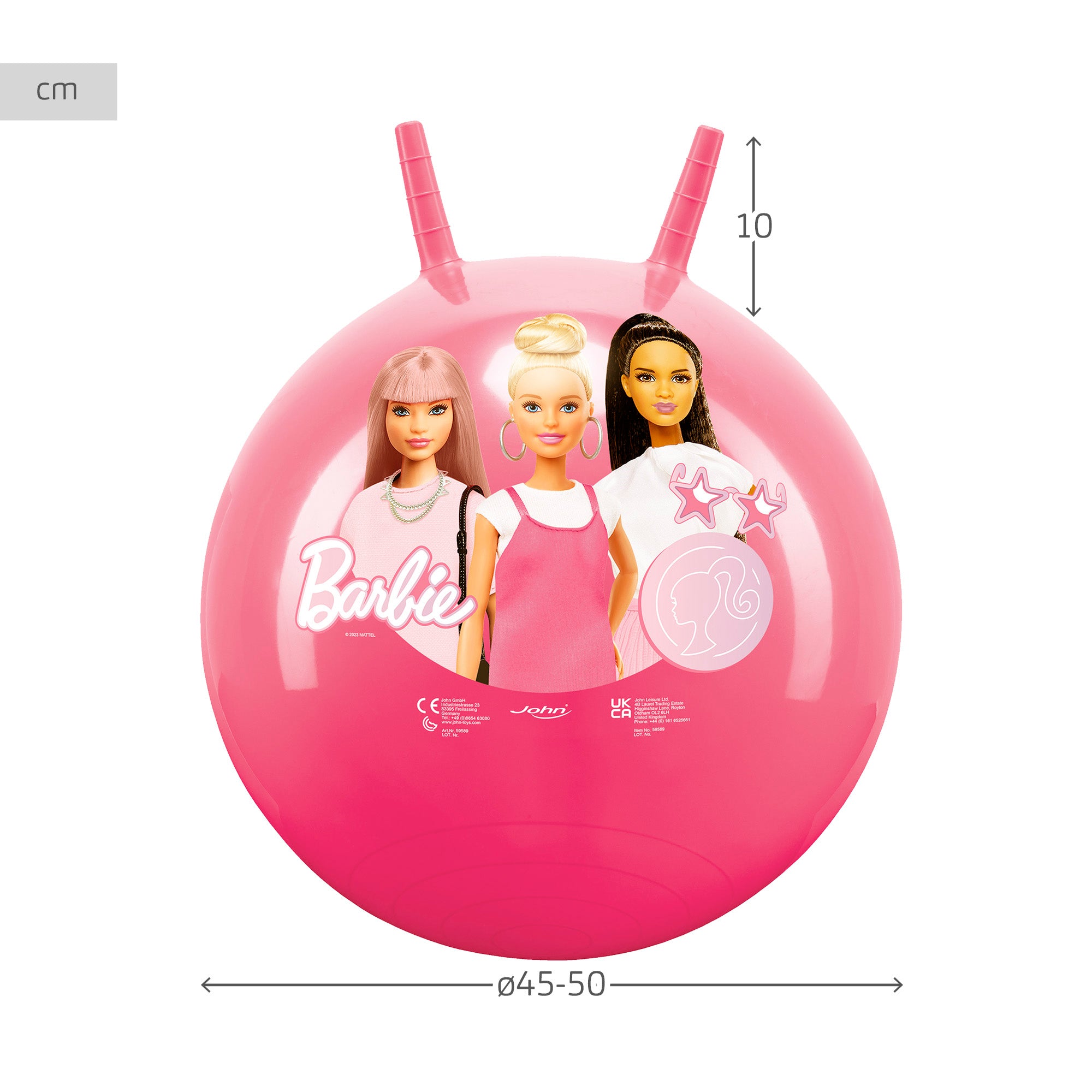 Barbie Pelota saltarina hinchable oficial Ø45-50 cm