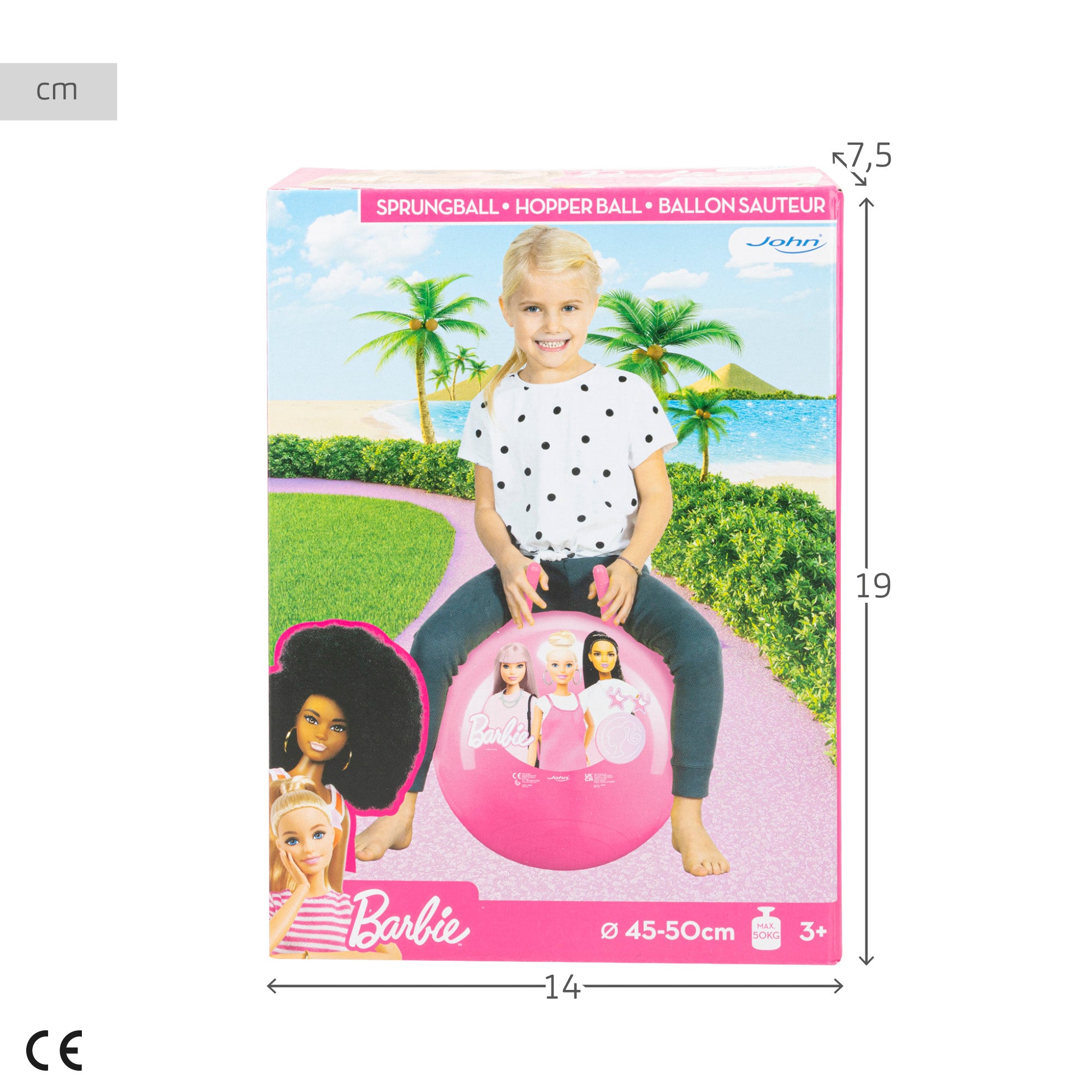 Barbie Pelota saltarina hinchable oficial Ø45-50 cm