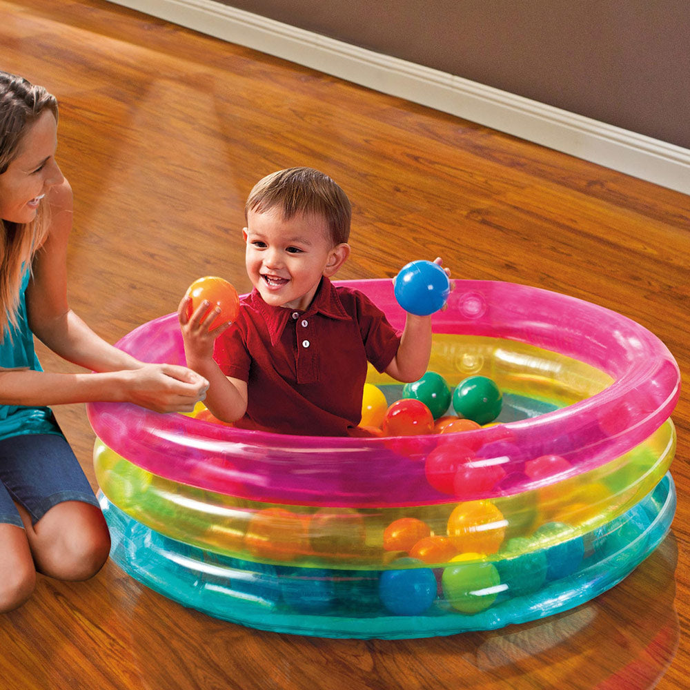 INTEX Piscina de bolas hinchable con 50 bolas de colores